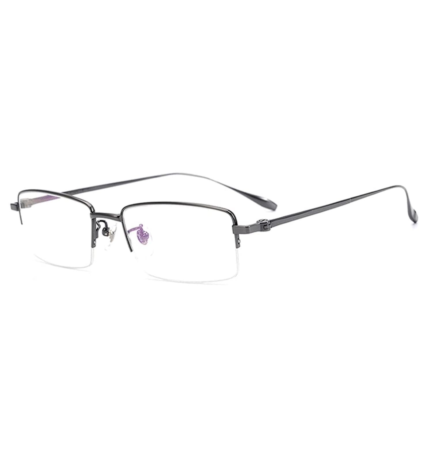Eyephd Men's HD Anti-Blue Light Reading Glasses - Pure Titan Aspherical Resin Lens +1.0 to +3.0 Gray - Reduce Eye Strain & Enhance Vision - Buy Online on GoSupps.com