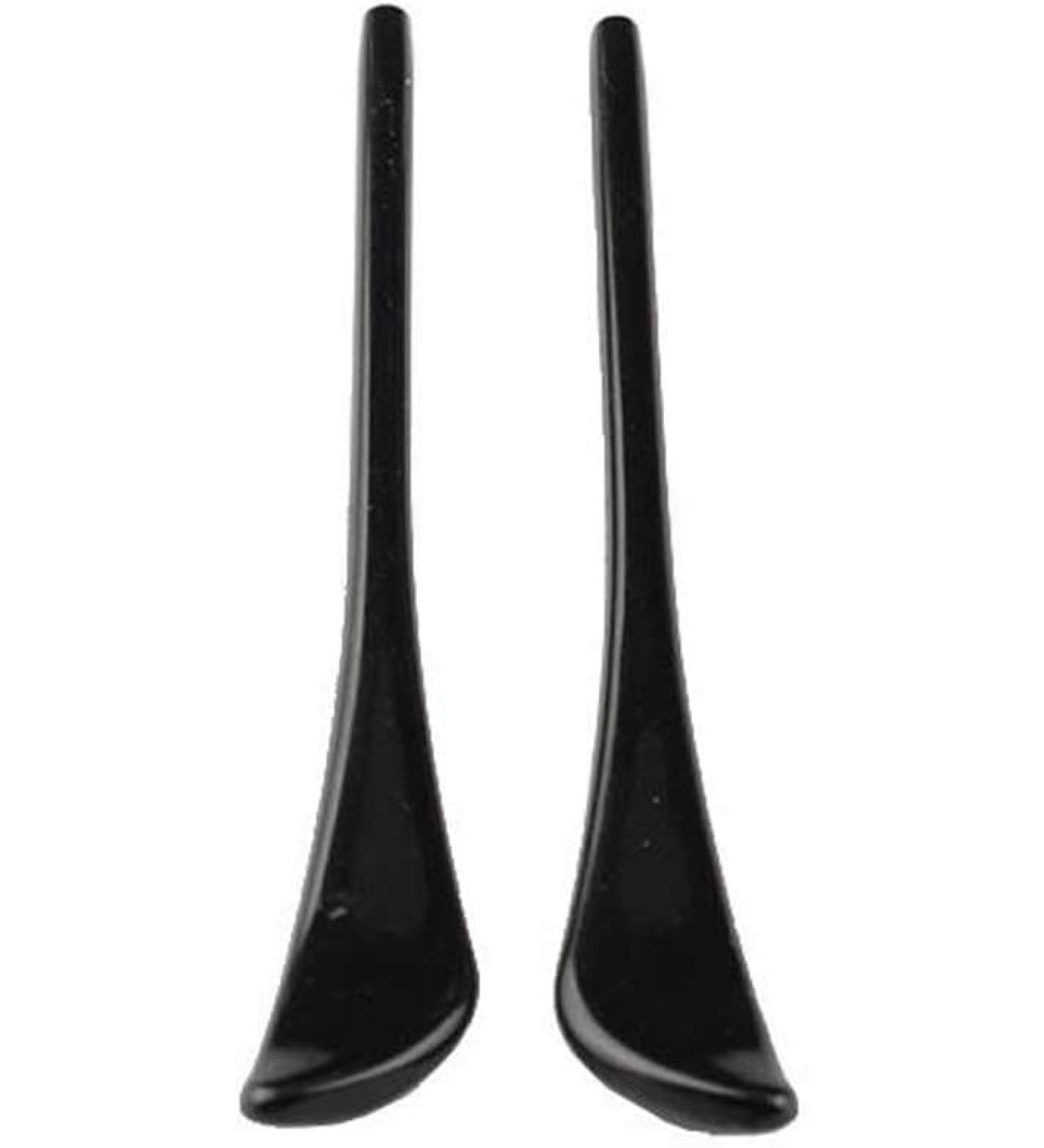 DeeboW Glasses Replacement Temples - Yewear Leg 2 Pairs Eyeglass End Tips & Ear Plugs for Thin Metal Frames - Black | International Shipping - Buy Online on GoSupps.com
