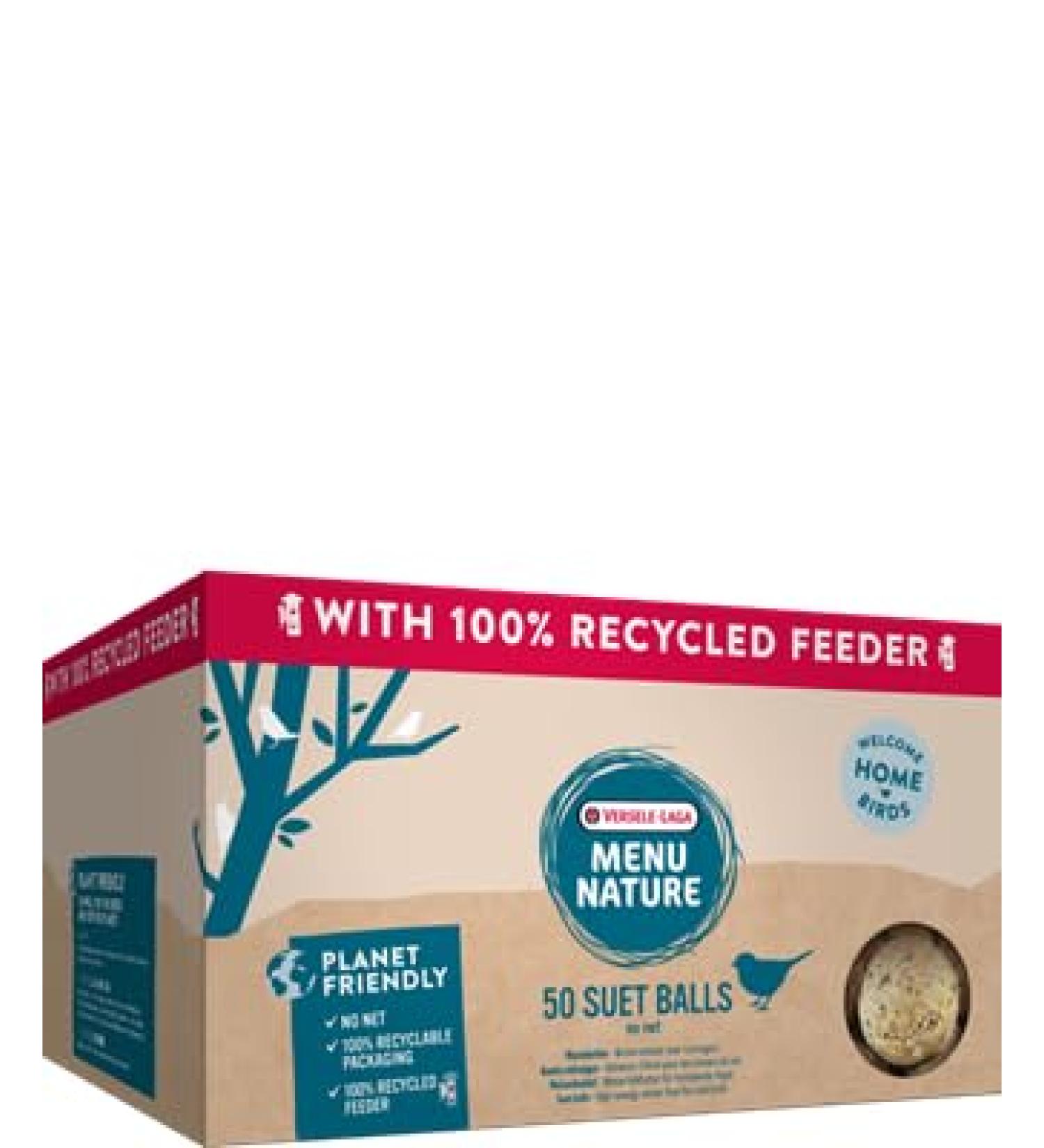 Versele Laga Menu Nature 50 Suet Balls with Silo Feeder