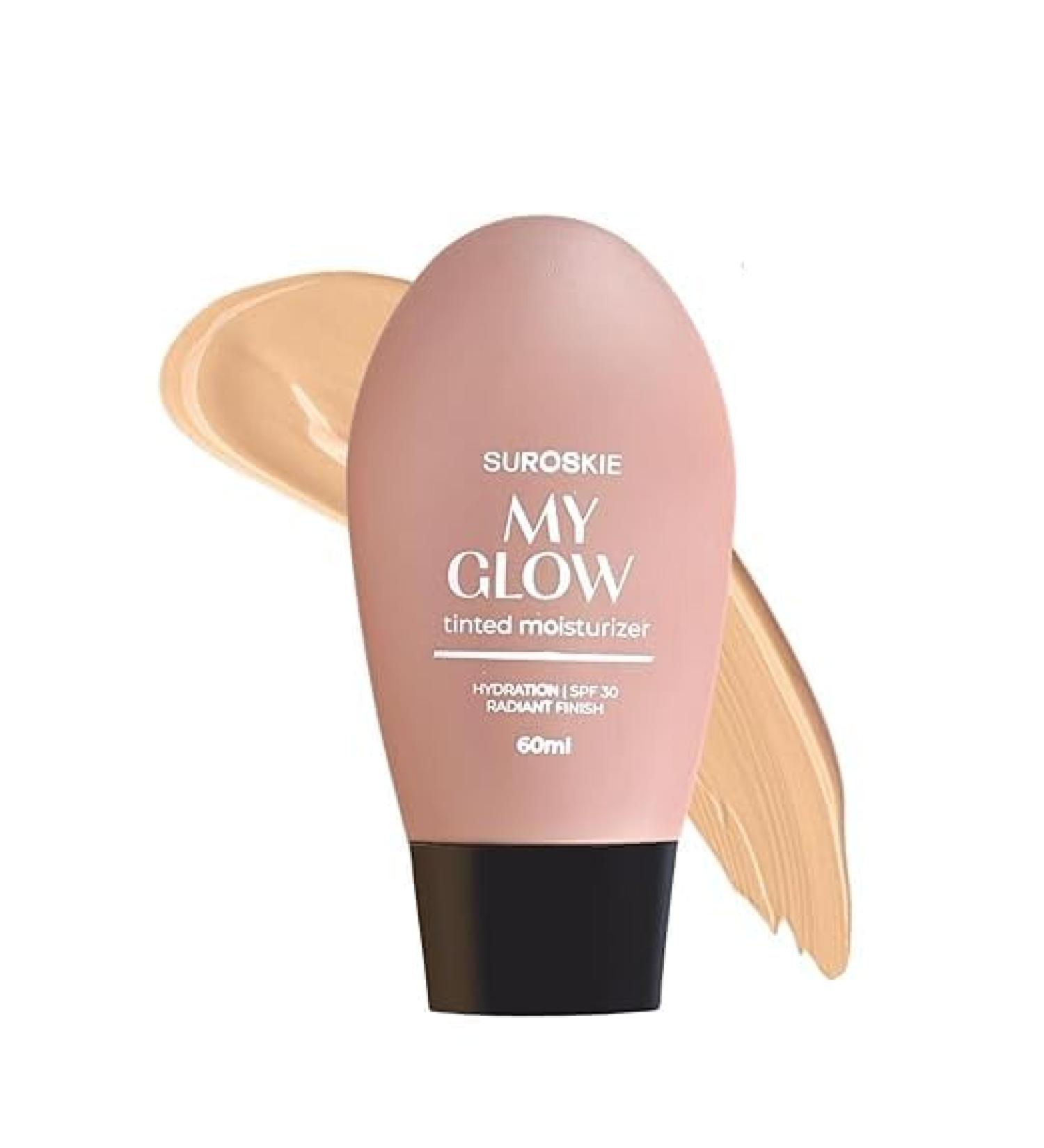 Suroskie My Glow Tinted Moisturizer 60ml Medium Shade SPF 30 With Niacinamide and Natural Extracts - Buy Online on GoSupps.com