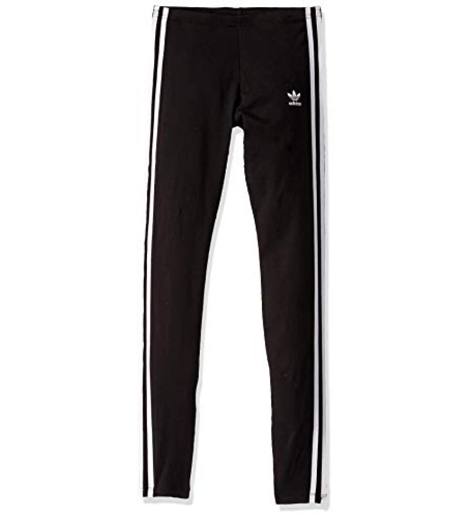 adidas Originals Girls' 3 Stripes Leggings - Large - Black/White - Buy Online on GoSupps.com