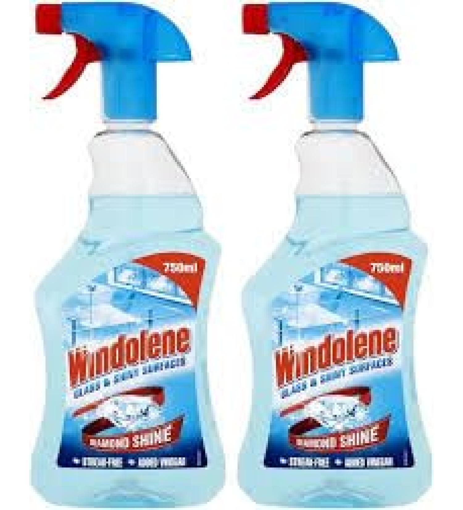 Gharana Swaad ka Khazaana Windolene Glass Cleaner Spray 750ml (Pack of 2) Glass Surfaces Gleaming Crystal Clear Results Spotless Windows & Mirrors Every Time Ready to Sparkle Glass Cleaner Spray - Buy Online on GoSupps.com