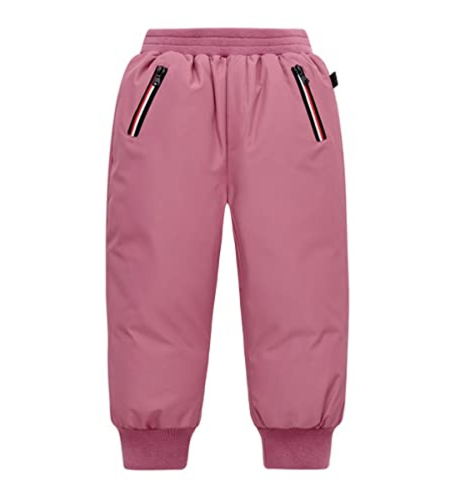 Kids' Winter Snow Pants Water Resistant & Warm | C2M Padded Pink Trousers 6 Years - Buy Online on GoSupps.com