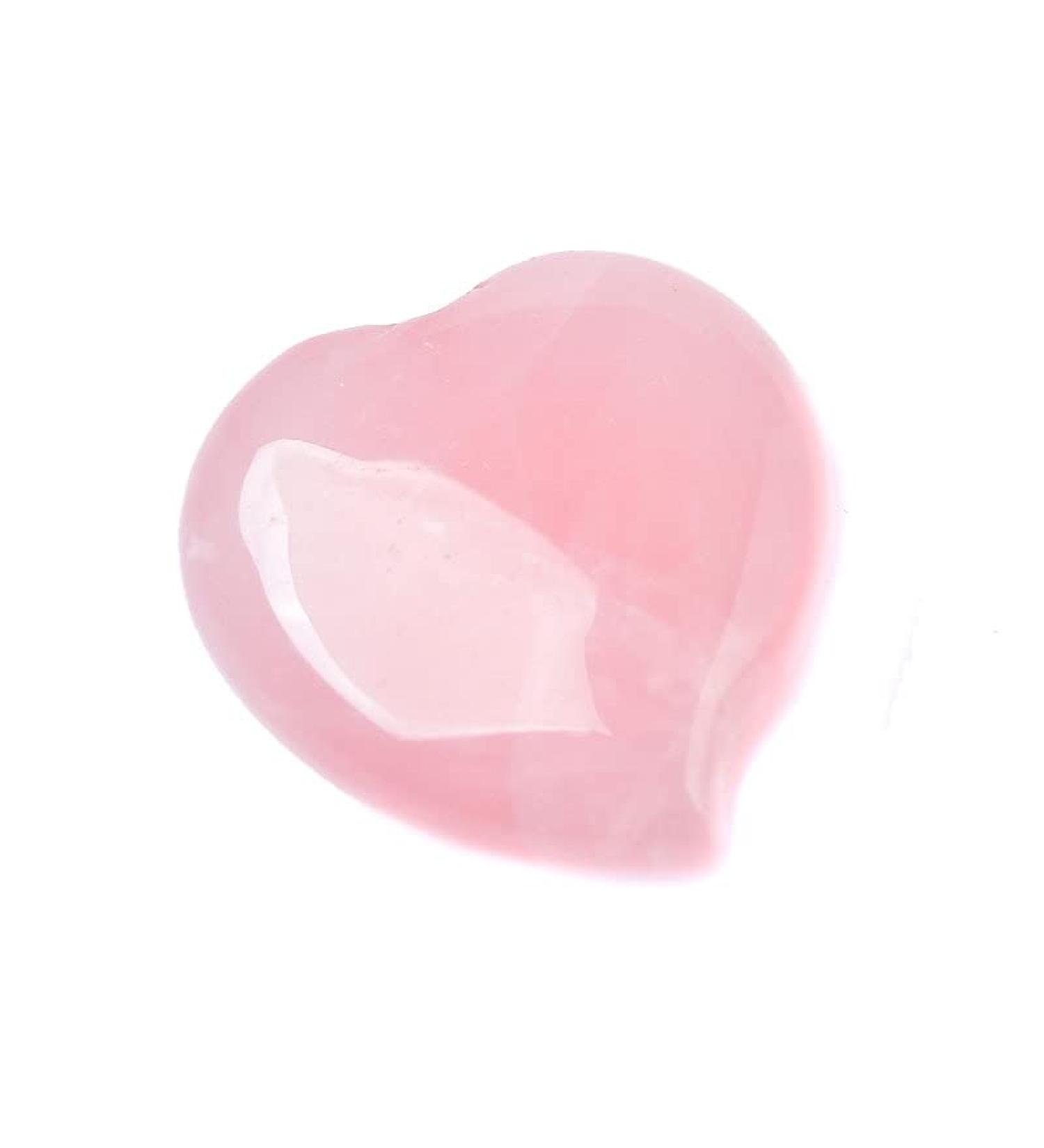 1PC Natural Rose Quartz Heart Shape Love Mini Crystal Stone Gemstone DIY Jewelry Gift Couple Decoration Souvenir Stone Mineral Specimen - Buy Online on GoSupps.com