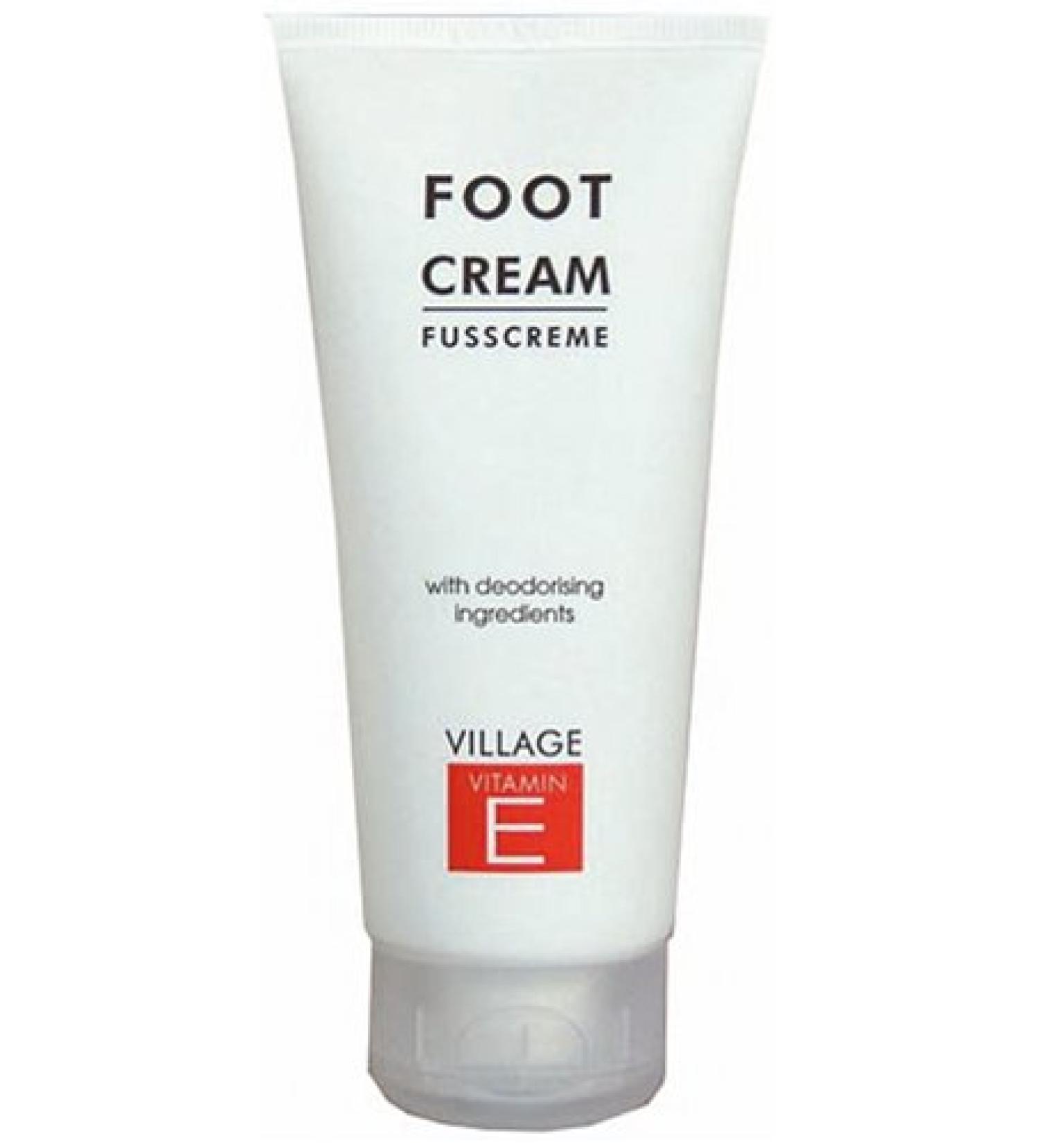 Buy Village 9522-02 Foot Cream 100ml Tube with Vitamin E - Hydrating & Soothing Foot Care for Healthy Skin - Buy Online on GoSupps.com