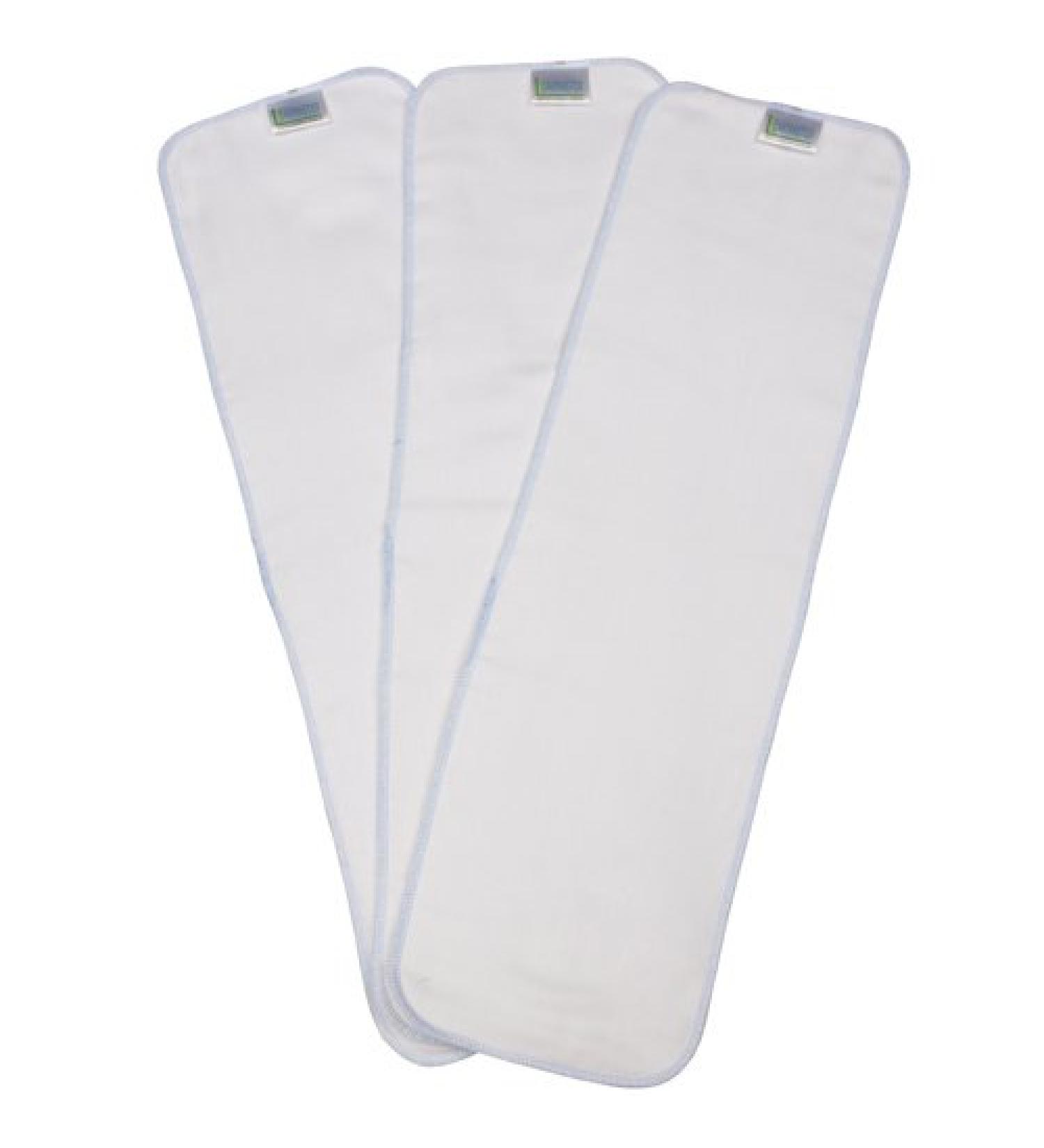 Leak Master Cotton Gauze Reusable Adult Diaper Inserts/Bosters - 3 Pack - Size X-Large - Inserts Increase Overall Absorbency XL (10x35 in)