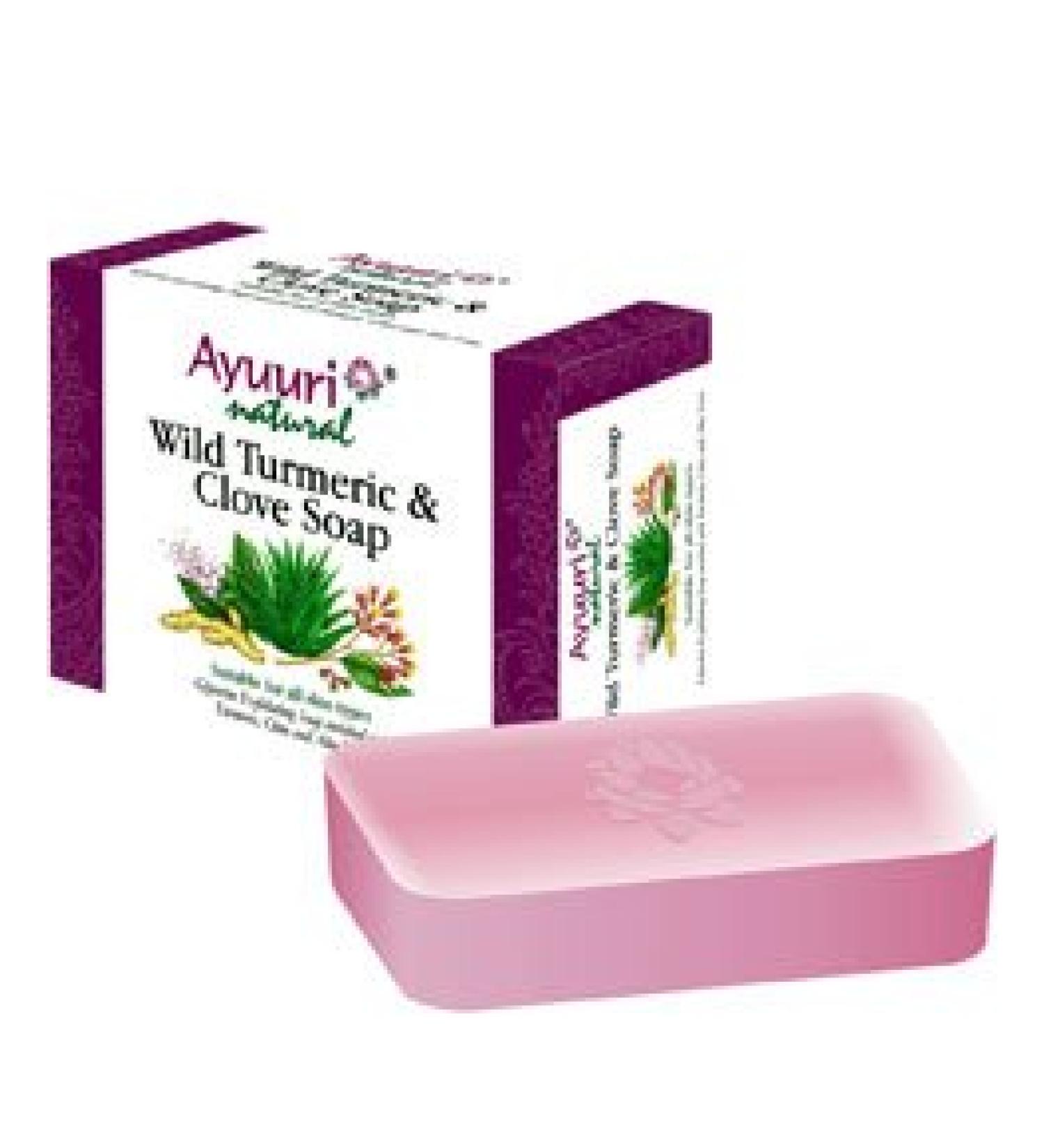 Ayuuri Natural Wild Turmeric and Clove Soap 100 g