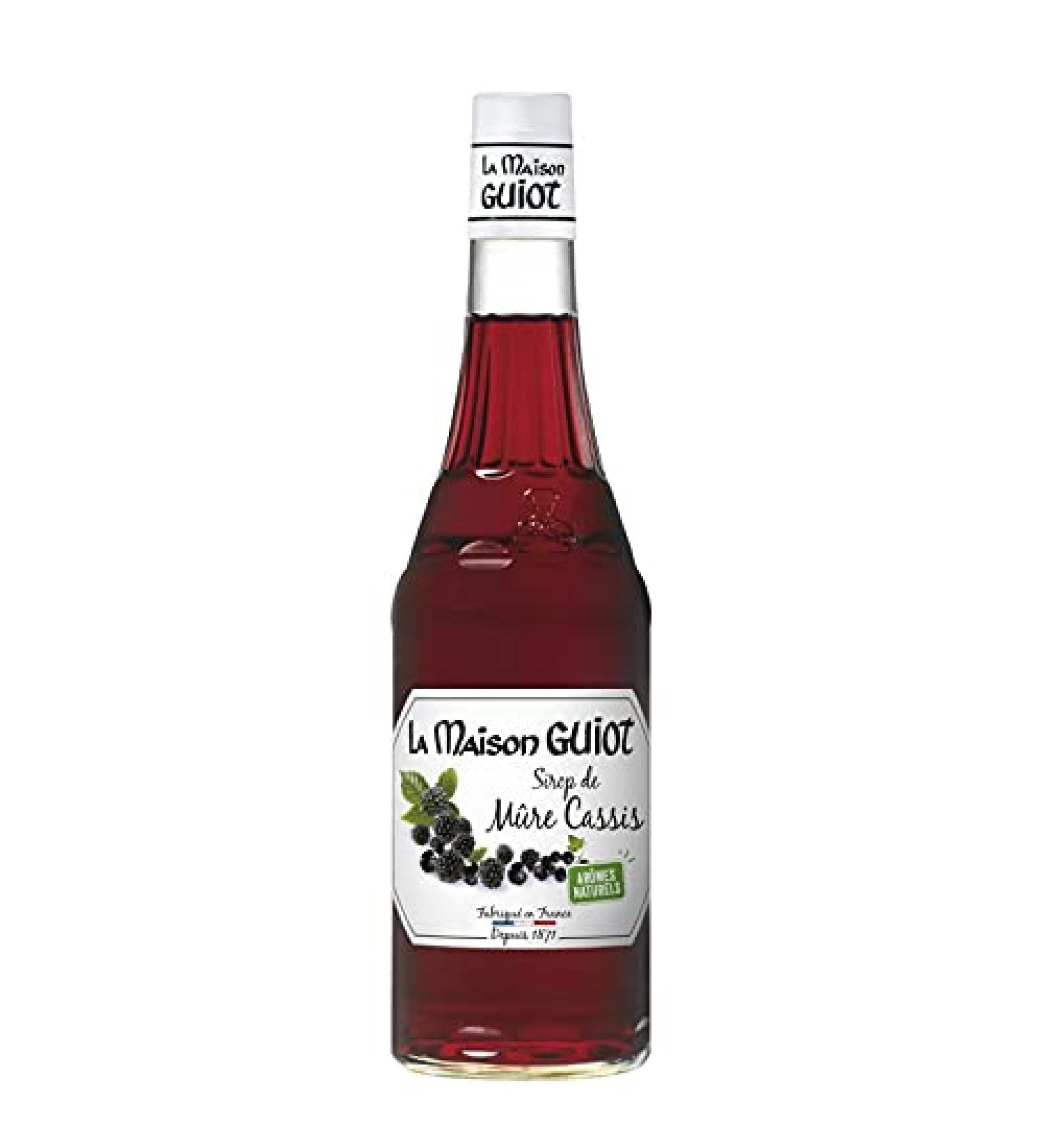 La Maison Guiot Blackberry Syrup Blackcurrant 70cl - Pack of 3