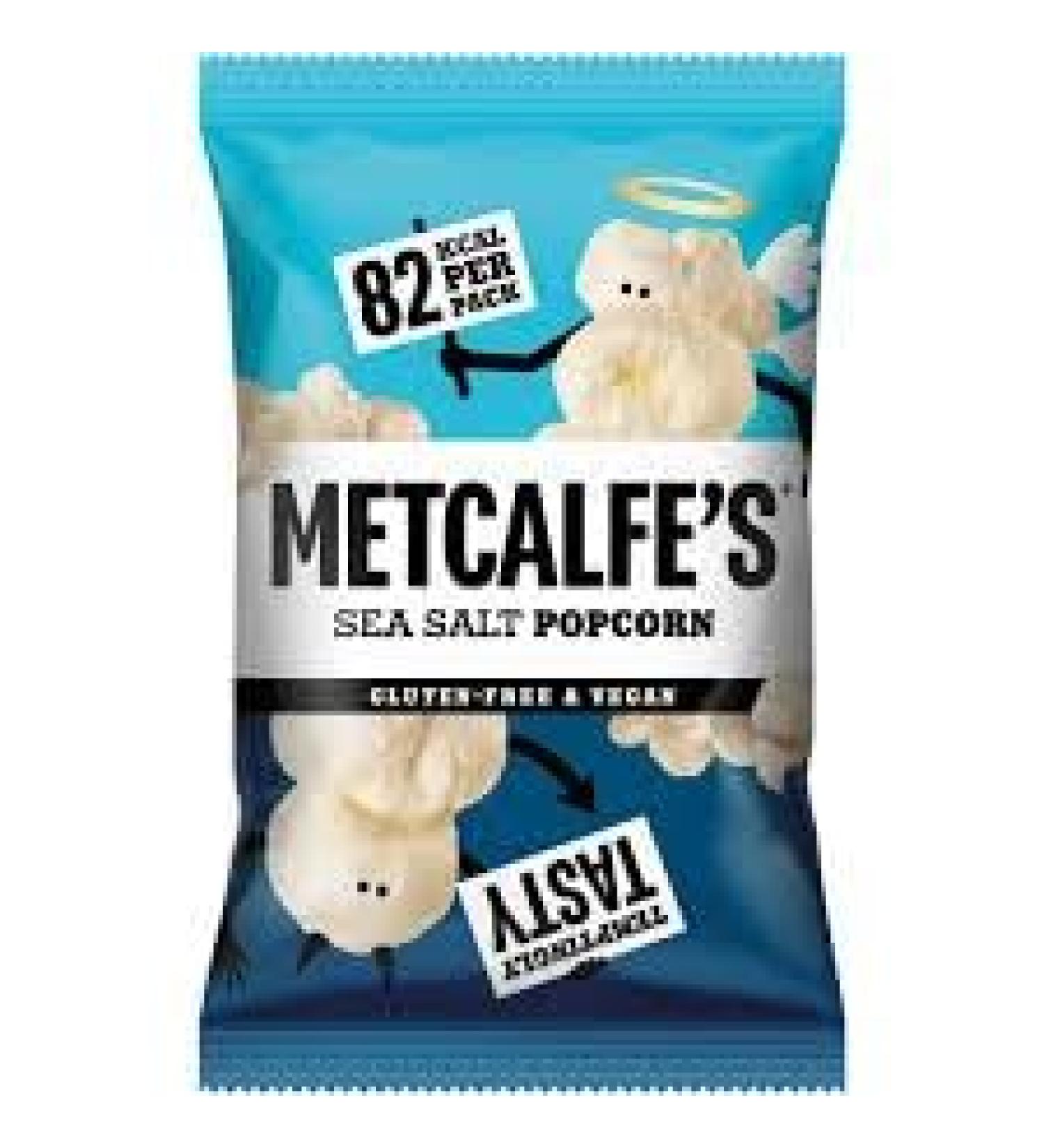 Metcalfes Sea Salt Popcorn Gluten Free Vegan 17g (72 Bags)