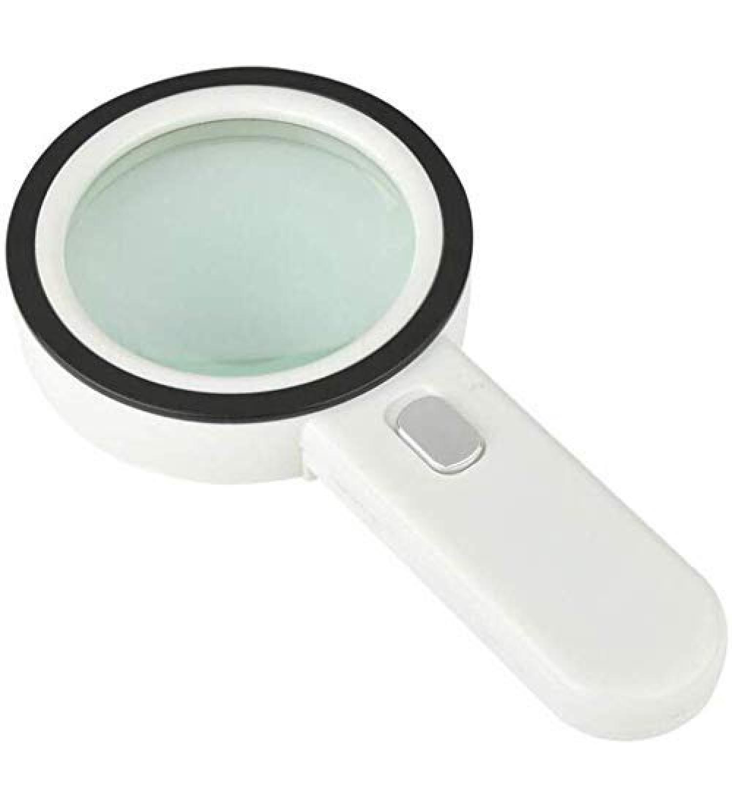 Magnifier 30 Times Hand-Held Light with 12 Lights High Magnification Appreciation Magnifying Glass Antique Identification Magnifying Glass Diameter 107Mm Lofty Ambition - Buy Online on GoSupps.com