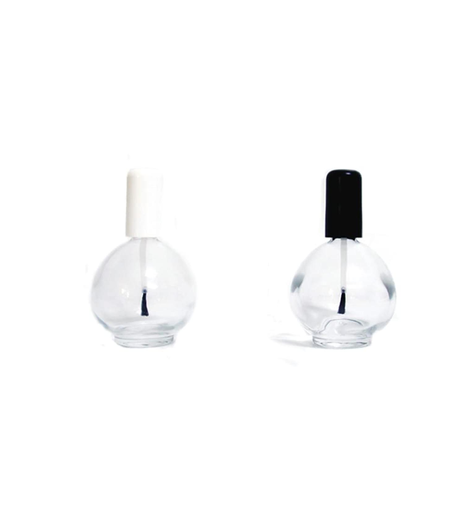 2PCS Large Capacity 75ml Transparent Glass Nail Polish Empty Bottles - Perfect for Cosmetics Separation and Bottling - Buy Online on GoSupps.com