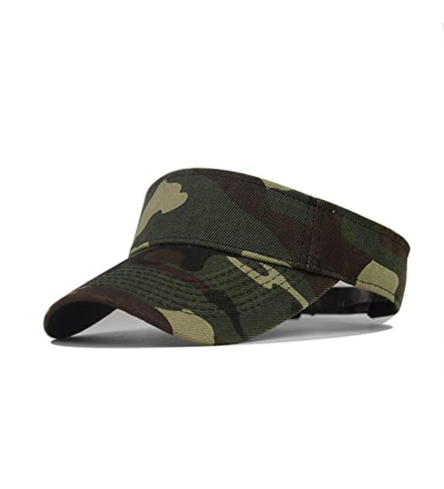 Men's Camouflage Military Baseball Sun Visor Hat - Green Camouflage | Medium Size - Buy Online on GoSupps.com