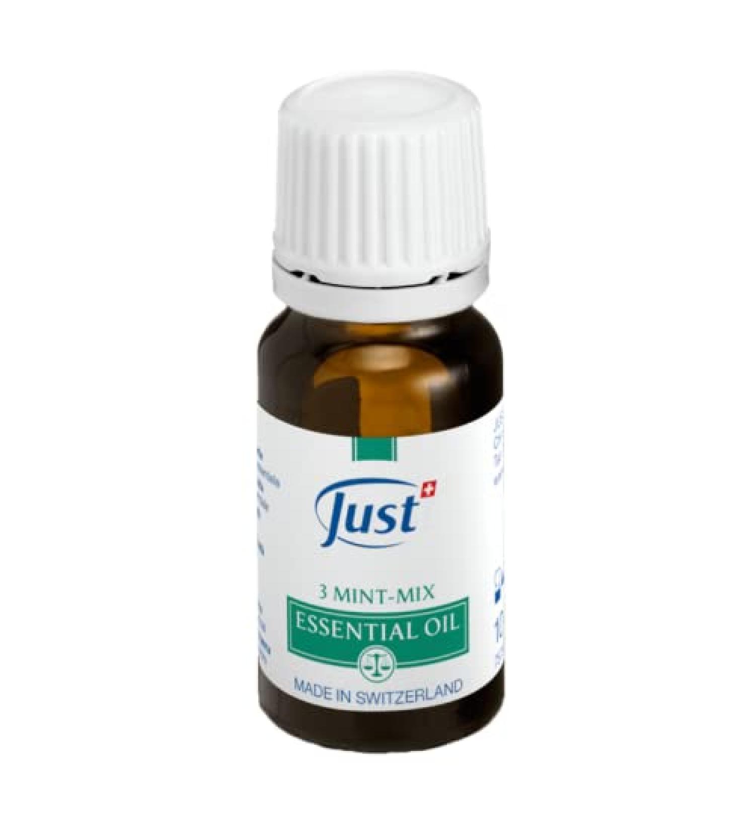 ORIGINAL Swiss JUST 3 Mint-Mix Oil 10 ml (Made in Switzerland)