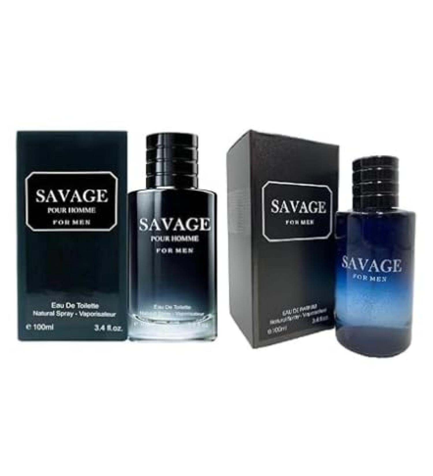 Savage For Men Impression Eau De Parfum And Eau De Parfum Pack of 2 100 ml/3.4 fl oz Each. Pack of 2