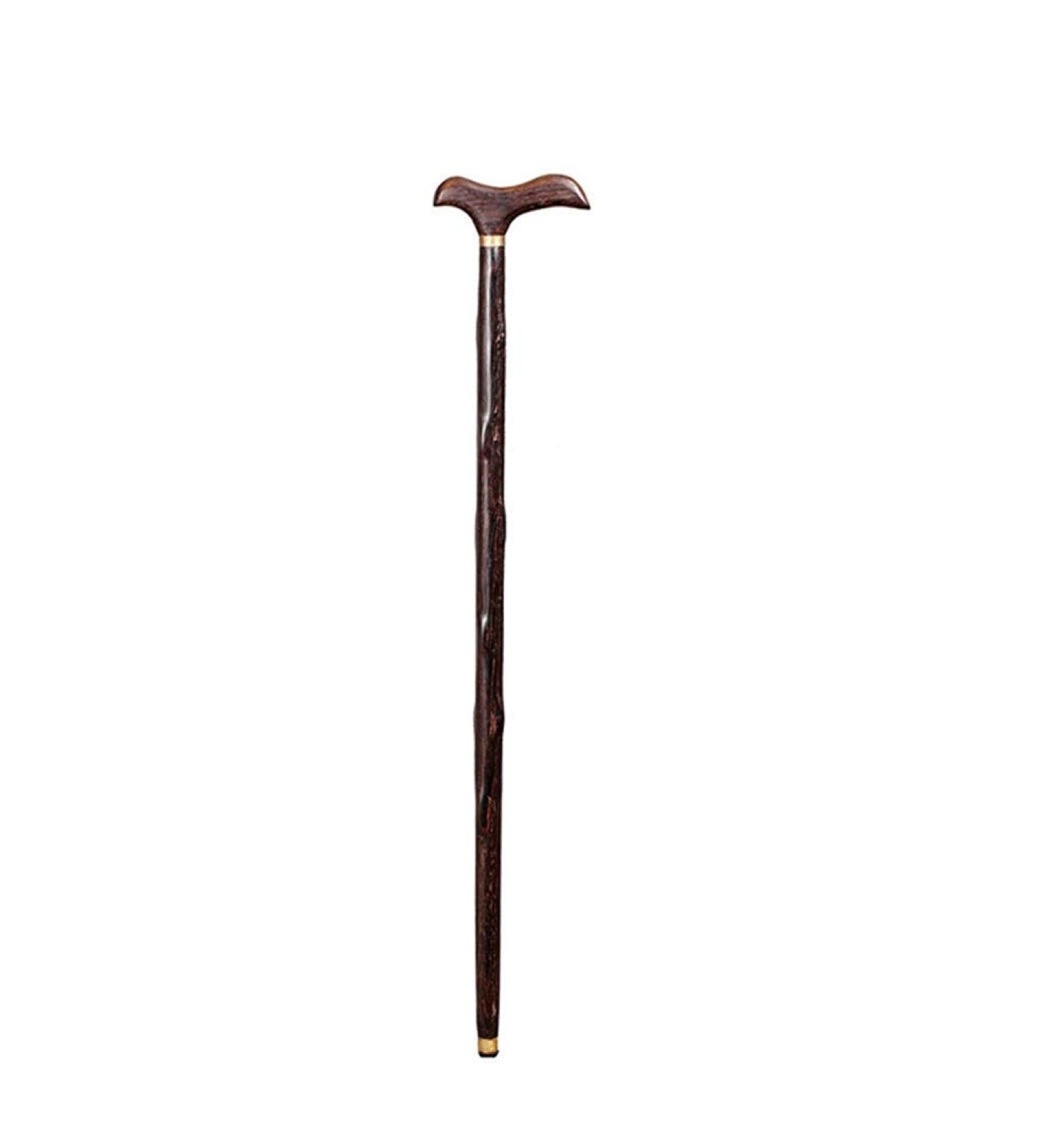 Crutches Wooden Walking Sticks Crutches Anti-Slip Old Man Walking Cane Rod Crafts Birthday Present for Elderly (A) powerfully