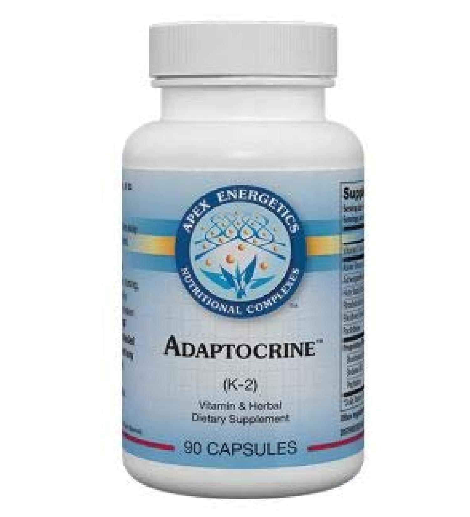 Buy Apex Energetics Adaptocrine (K-2) - Natural Adaptogen Supplement - Buy Online on GoSupps.com