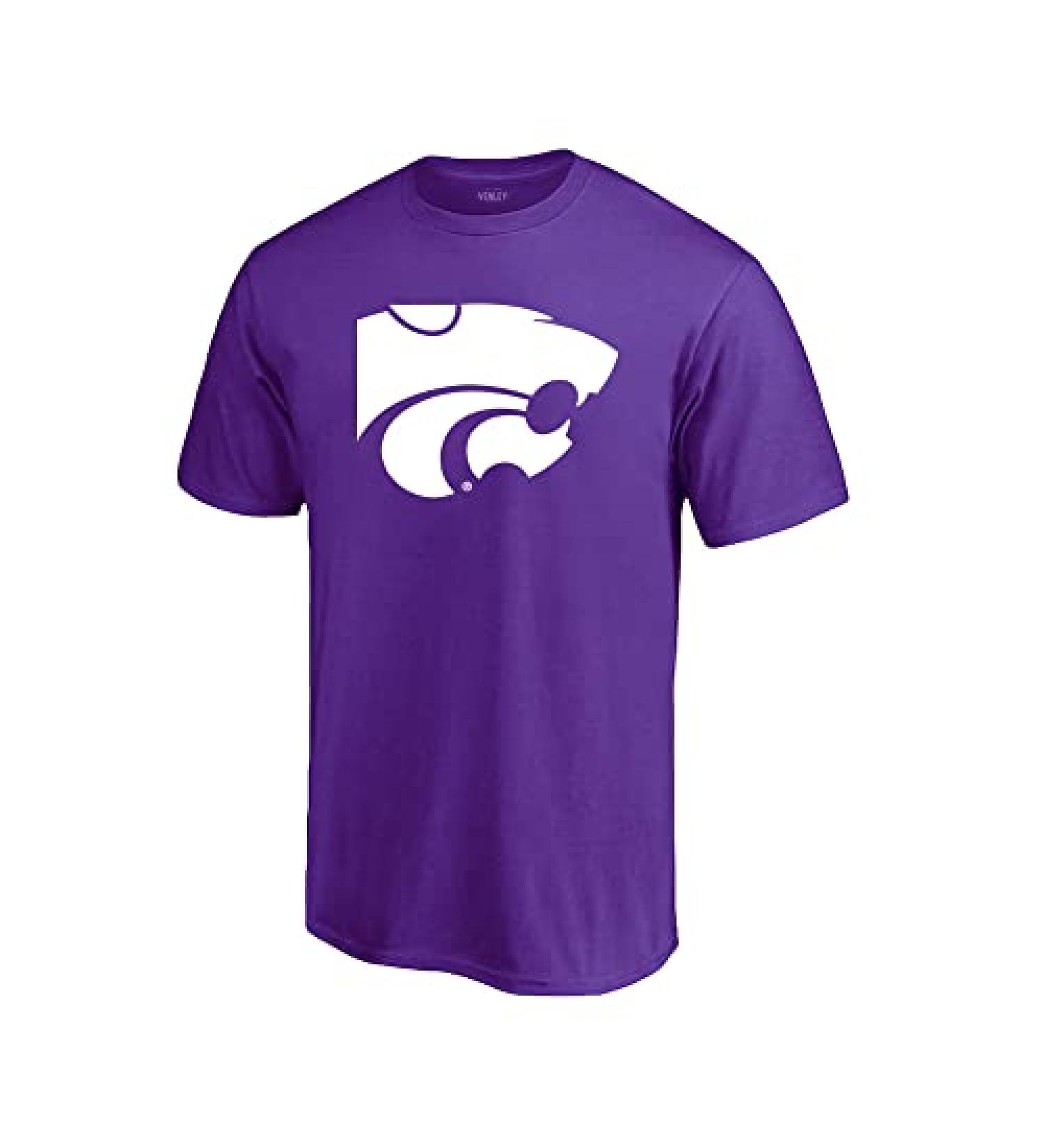 Official NCAA Kansas State Wildcats Boyfriend T-Shirt - Purple | Small Men's/Women's College Tee - Buy Online on GoSupps.com