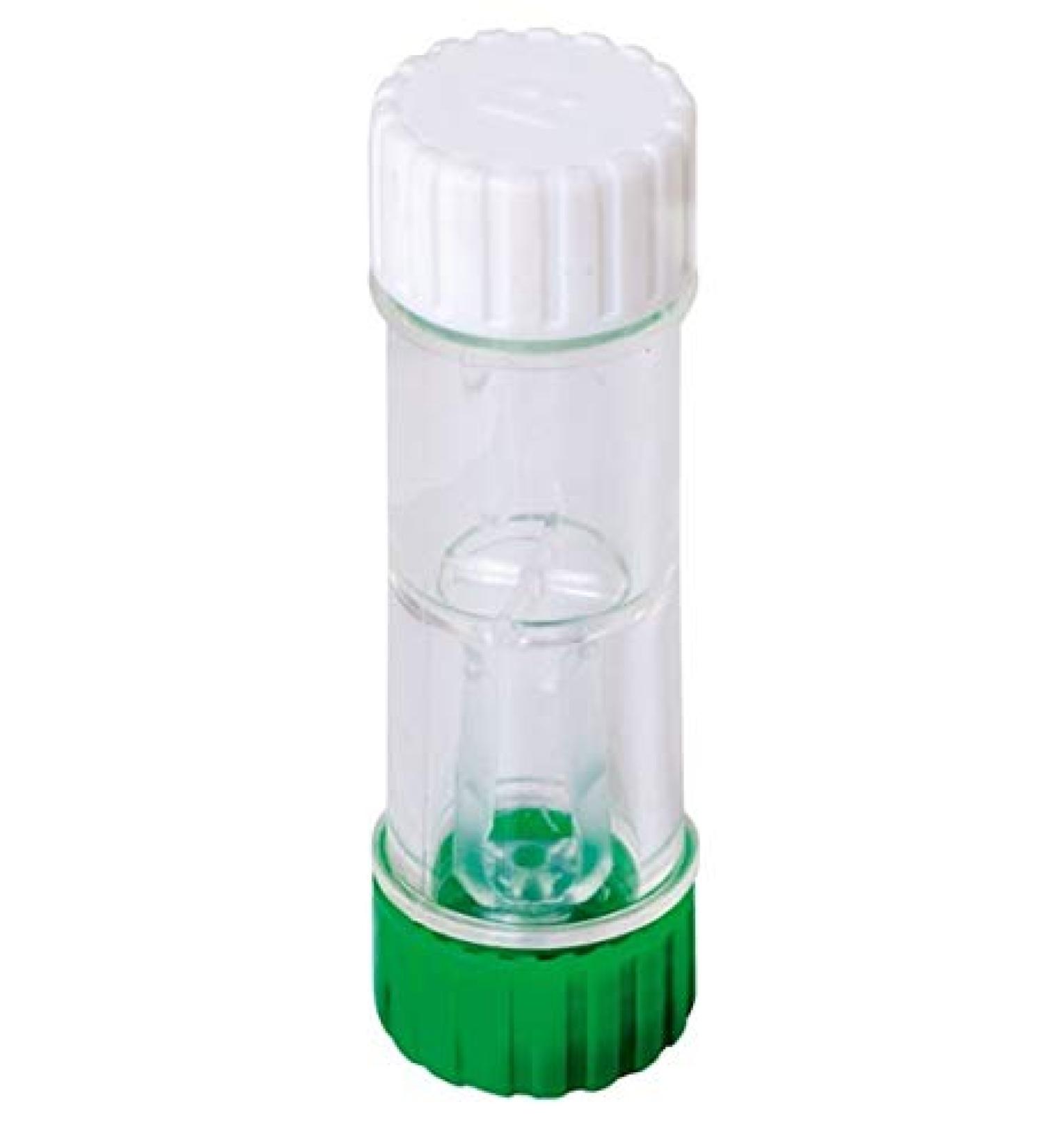 Eye-Care GP hard lens container green-white