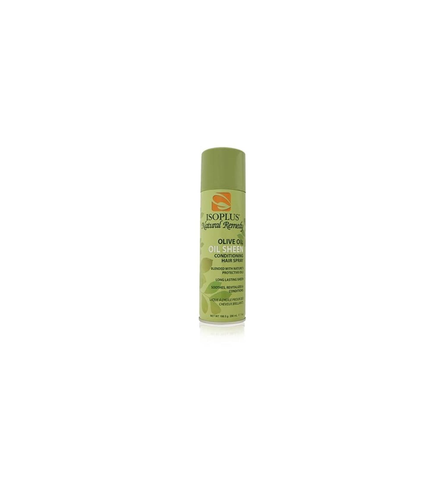 Isoplus Natural Remedy Olive Oil Sheen Conditioning Hair Spray 7 Oz Pack of 12 - Buy Online on GoSupps.com