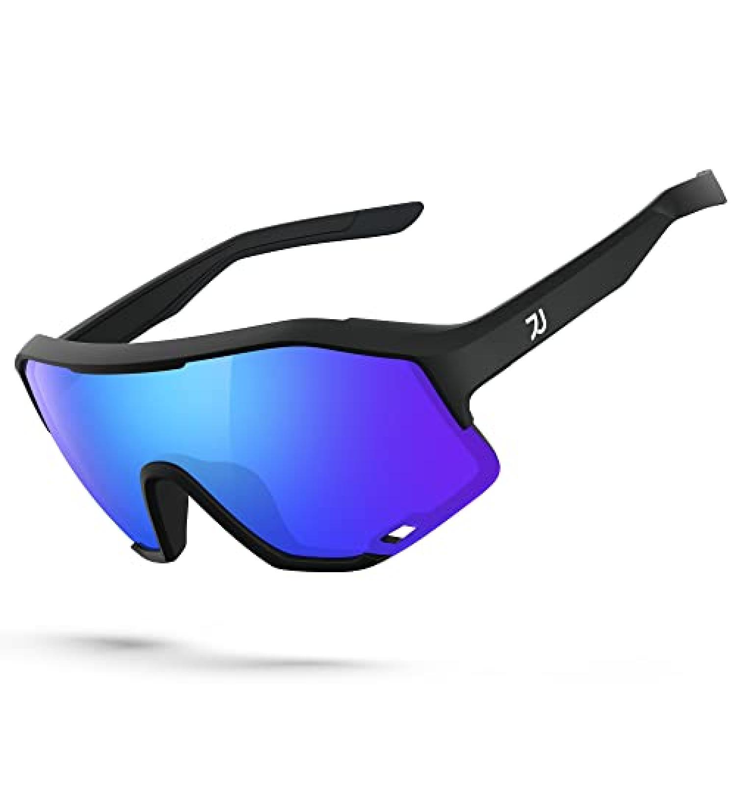 RIVBAO Polarized Sports Sunglasses - Classic Style for Men and Women | UV Protection for Fishing, Cycling, Running, and Golf | A3-blue-c2 - Buy Online on GoSupps.com