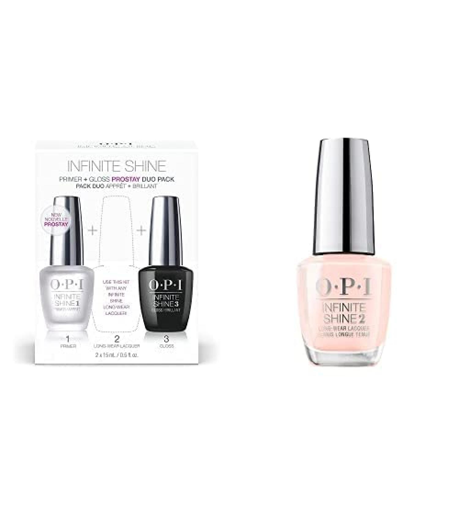 OPI Infinite Shine ProStay Duo Pack: Base Coat Primer & Gloss Top Coat Bundle with Bubble Bath - Buy Online on GoSupps.com