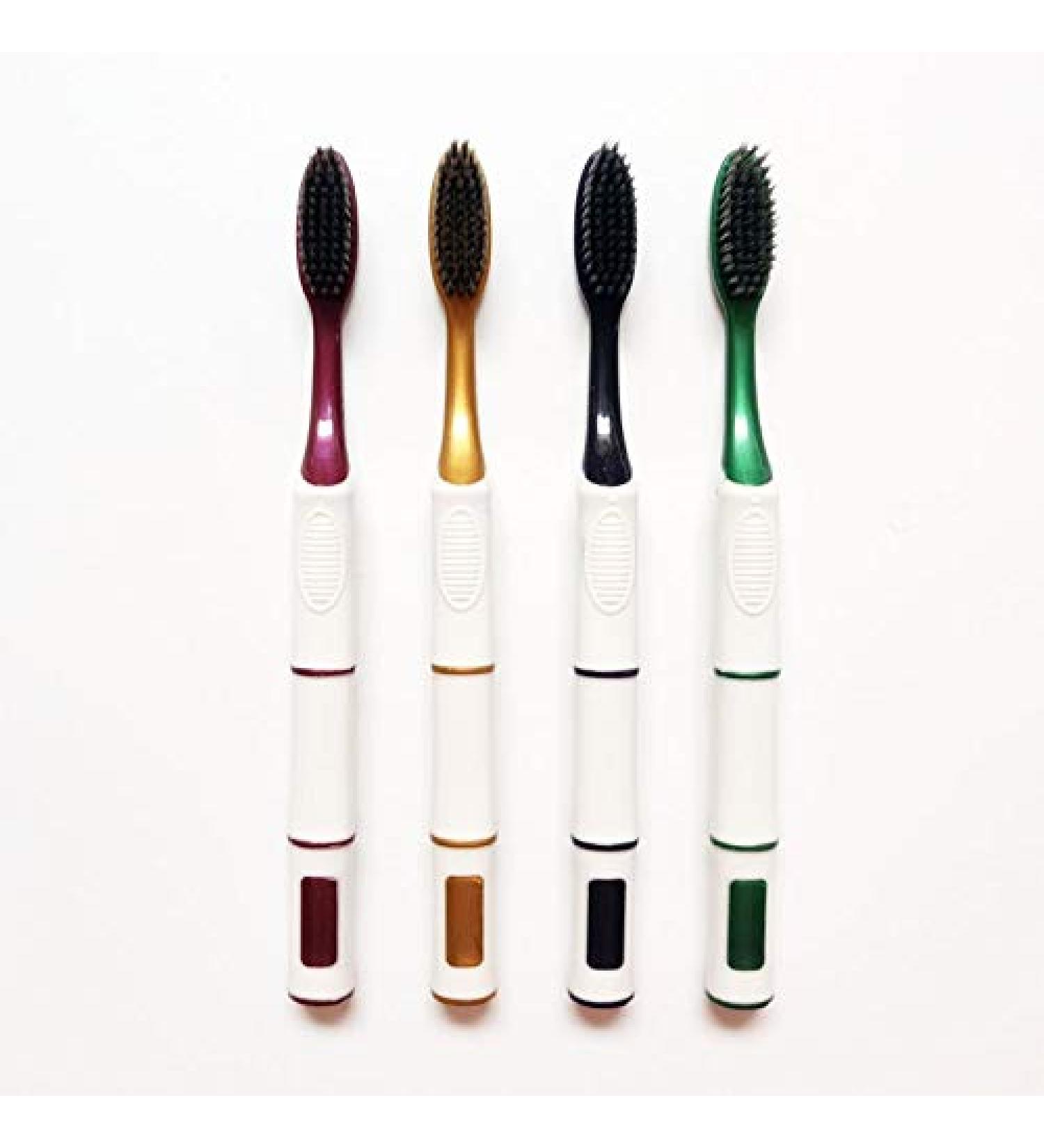 SUICRA Bamboo Toothbrush - Professional Soft Non-Slip Multi-Color Design for Family Use | Eco-Friendly & Sustainable - Buy Online on GoSupps.com