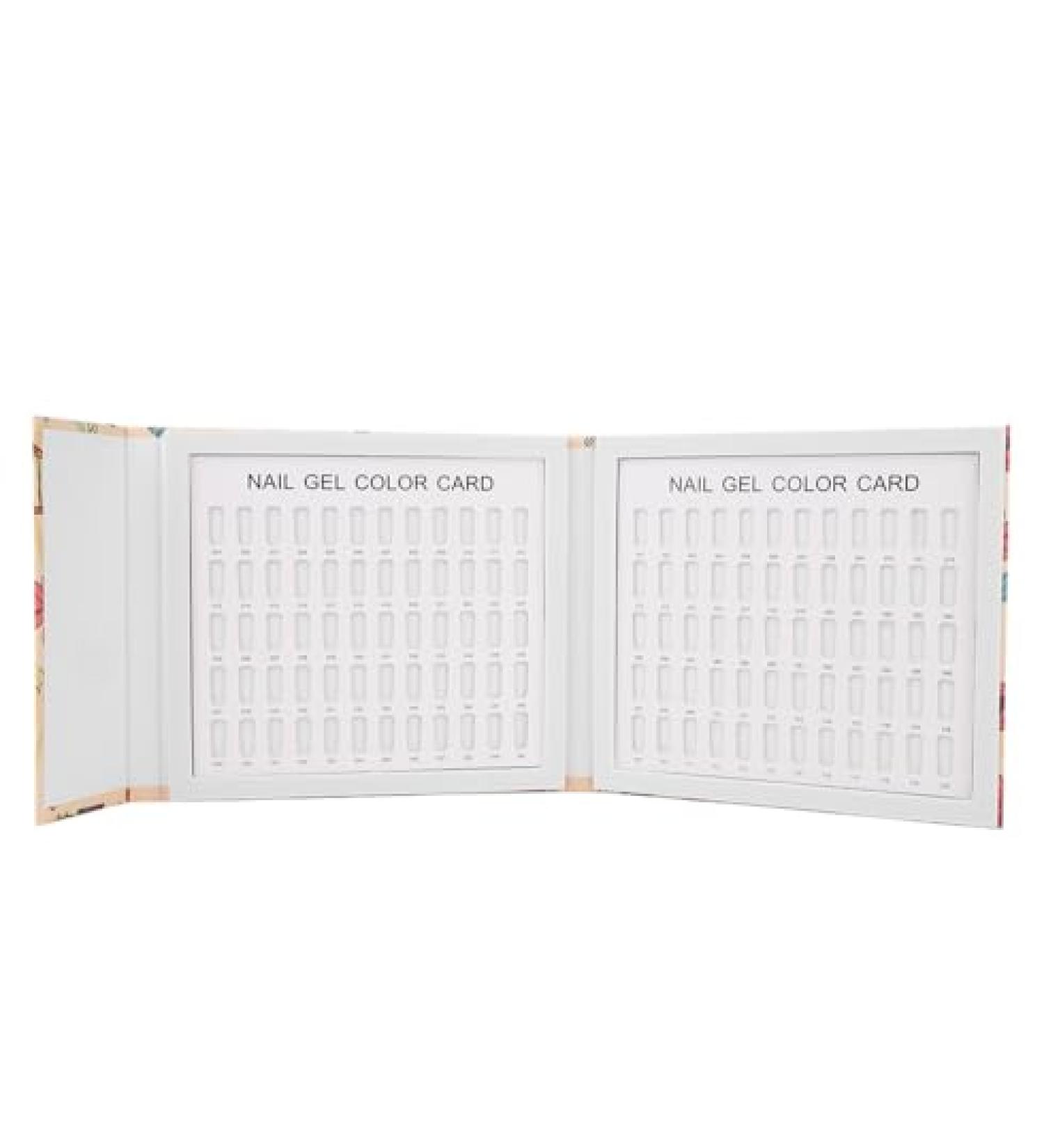 Professional 120 Colors Nail Art Color Card Nail Polish Gel Color Display Book Manicure Tool (Birds singing and flowers fragrant 120 color card) - Buy Online on GoSupps.com