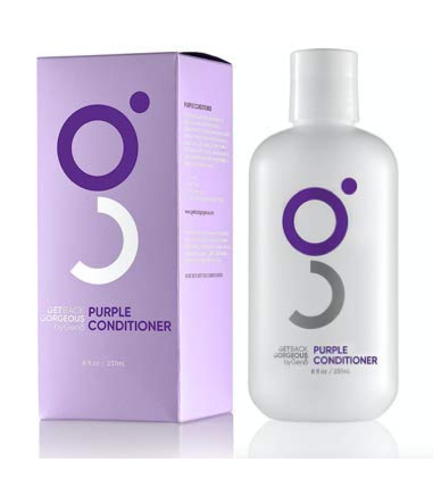 GBG Purple Conditioner for Blonde Hair | 3min Daily Restoration Mask | Neutralizes Brassy Tones | For Highlighted, Grey, or Blonde Hair | MIT & Paraben Free | 8oz - Buy Online on GoSupps.com