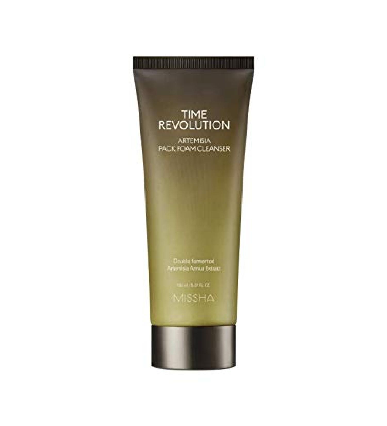 Missha Time Revolution Artemisia Pack Foam Cleanser - Gentle Cleansing for Clear Skin - Buy Online on GoSupps.com