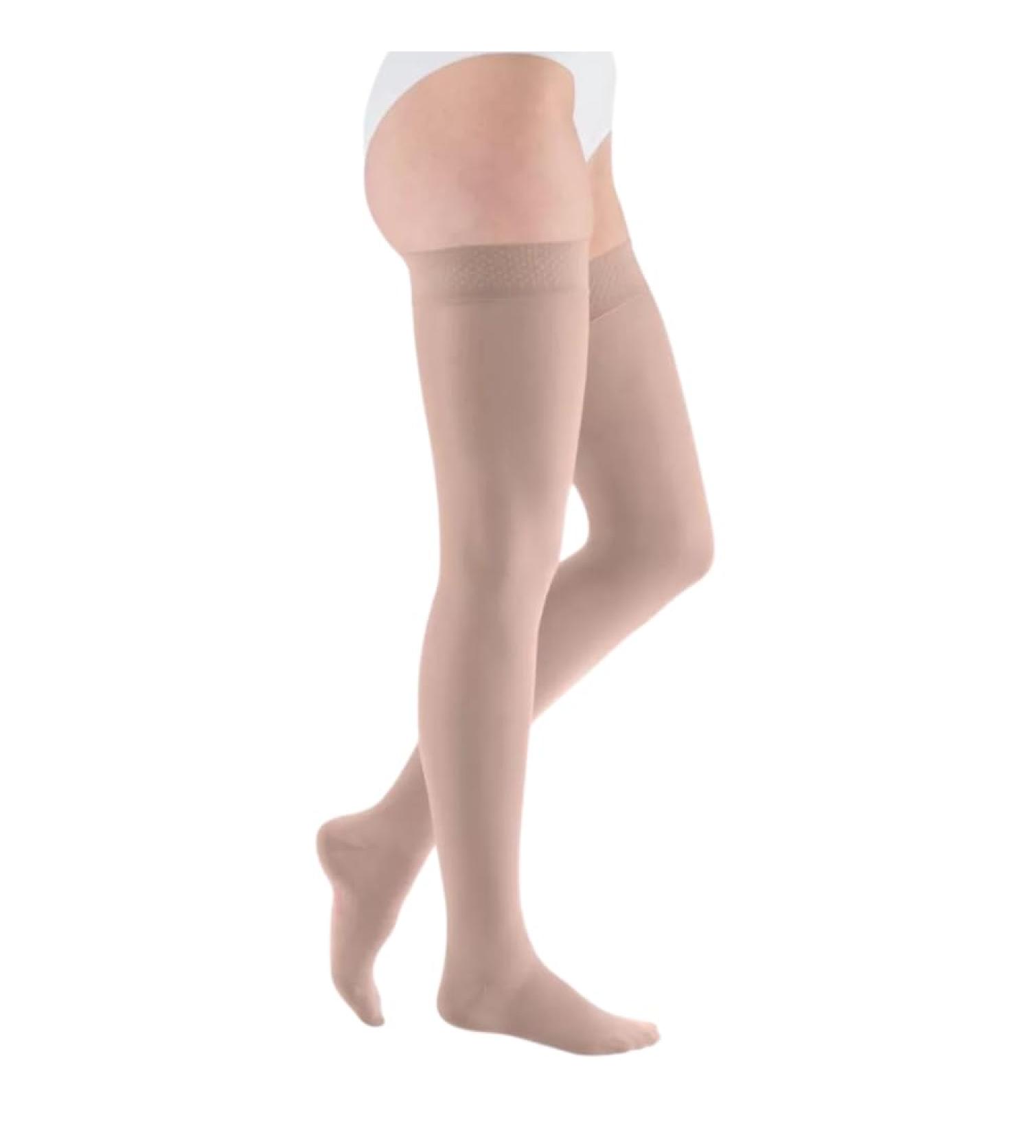 Medi Medive Elegance 0260C13 Women's Compression Stockings | CCL2 | Closed Lace | Triked Edge | Cashmere | Size III - Shop Internationally - Buy Online on GoSupps.com