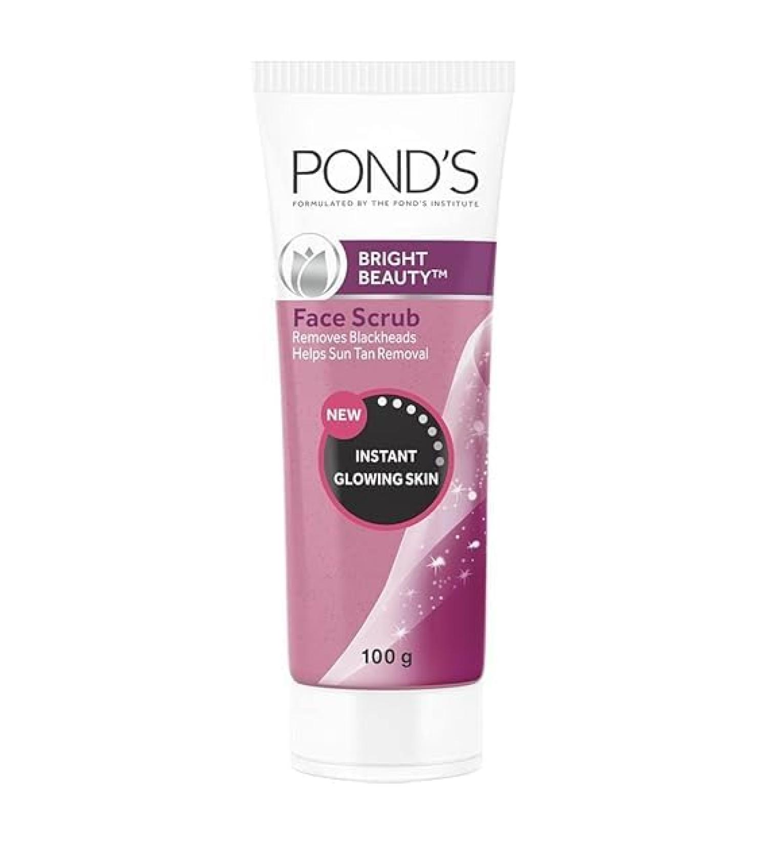 P.O.N.D. S Bright Beauty Face Scrub - Deep Clean Gel Scrub for Exfoliating Blackheads & Tan | Mild on Skin Glowing Complexion 100g - International Shipping Available - Buy Online on GoSupps.com