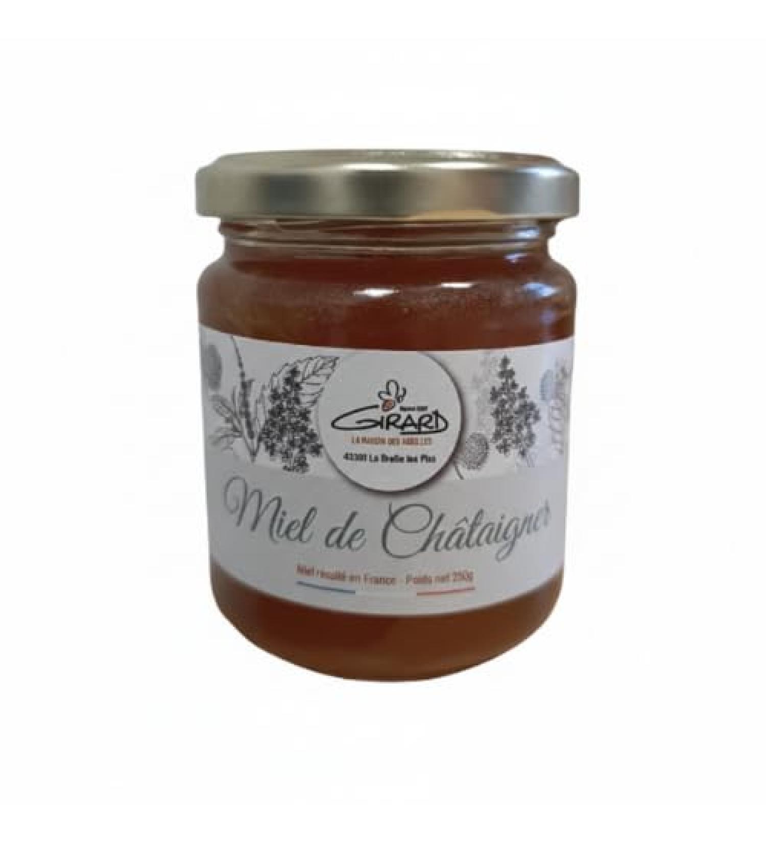 Miel Girard Miel de Chataigner Liquide - Cors et Bois Notes Am res R colt en Val de Loire Pot de 250g - Buy Online on GoSupps.com