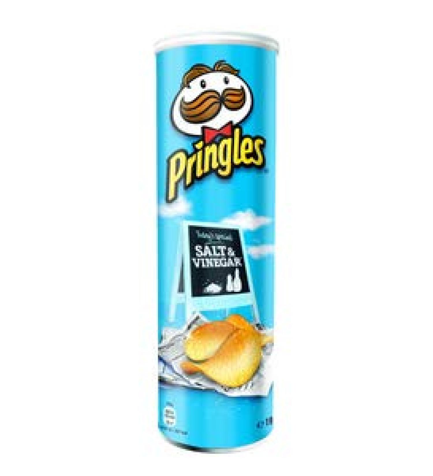 Pringles sel et vinaigre 165 gr 9x | Poids total 1485 gr