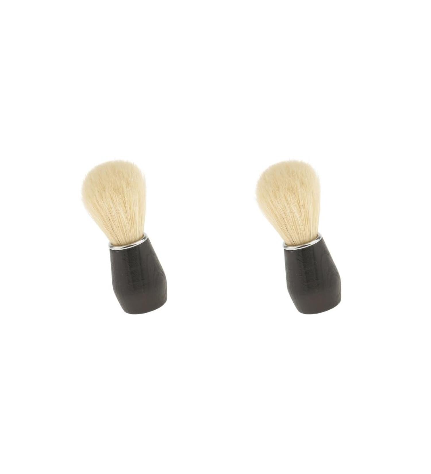 2 Pack Soft Men's Beard Brush Set - Plastic Handle for Salon & Home Use - Black - Buy Online on GoSupps.com