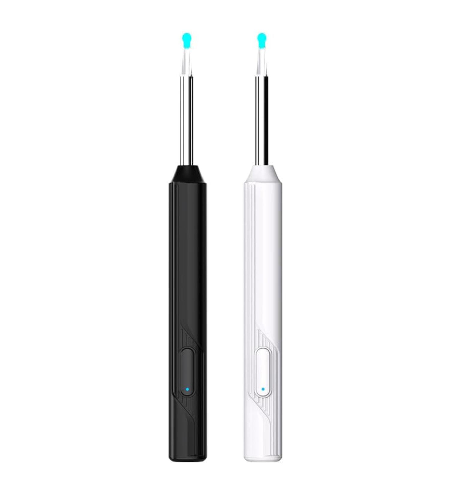 Ear Wax Removal Tool Ear Cleaner with Camera Ear Cleaning Kit 1296P HD Ear Scope 6 LED Lights and 10 Ear Picks Earwax for iOS and Android Black