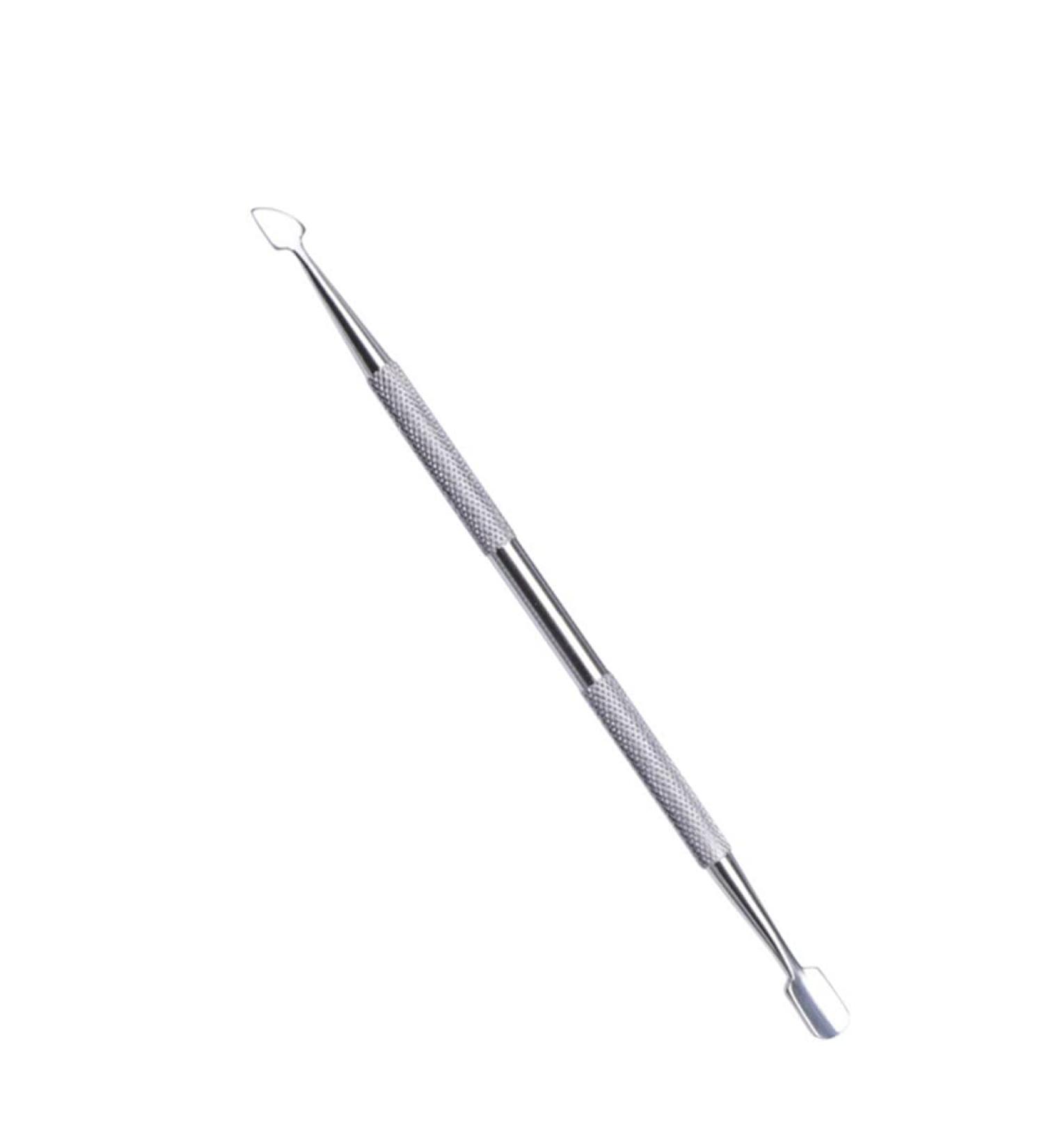 1Pcs Double-Ended Stainless Steel Cuticle Pusher Dead Skin Push Remover For Pedicure Manicure Nail Art Cleaner Care Tool 27