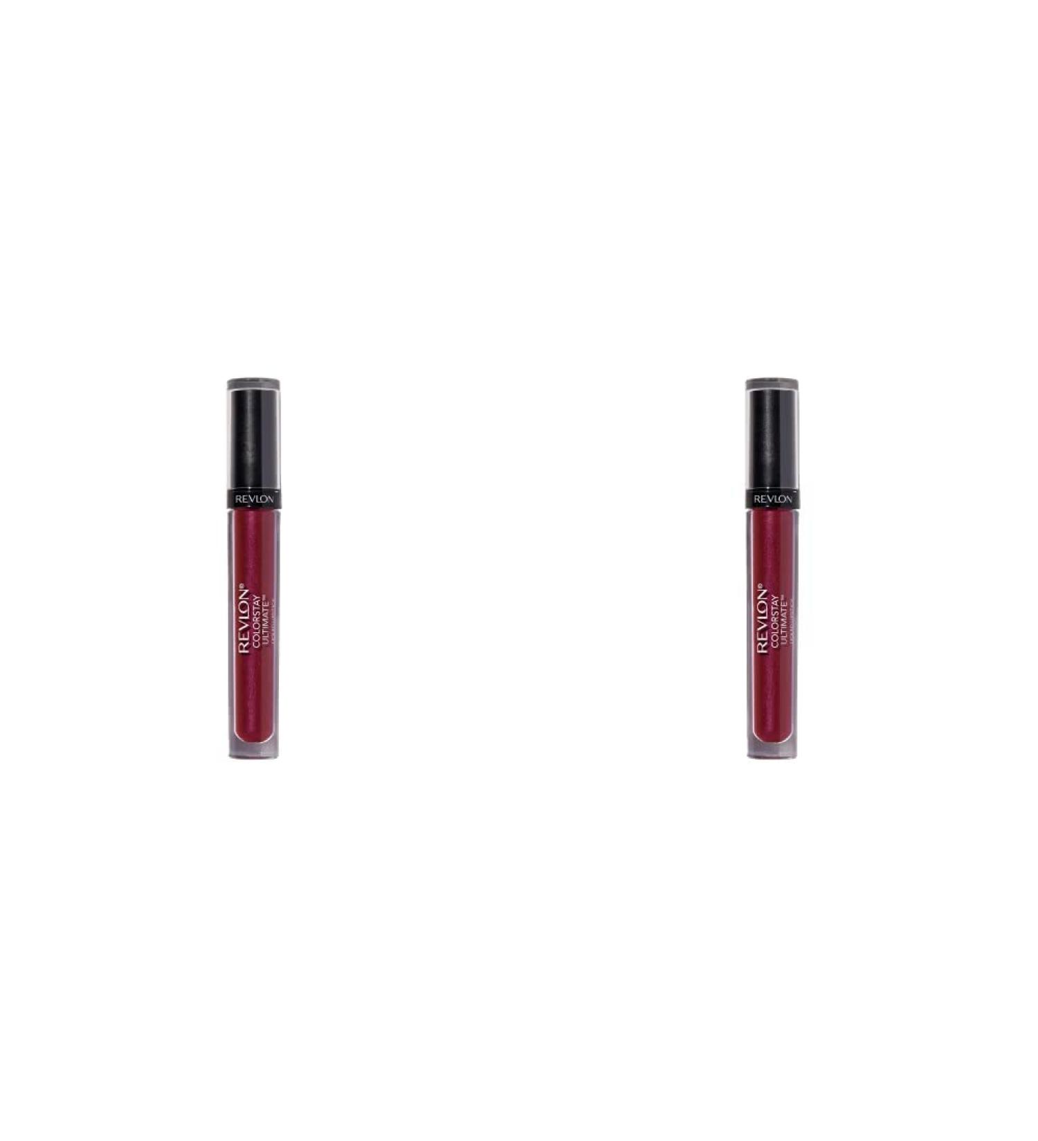 REVLON ColorStay Ultimate Longwear Liquid Lipstick in Brilliant Bordeaux - 2 Pack, 0.07 Oz - Satin Finish, Rich Lip Color - Buy Online on GoSupps.com
