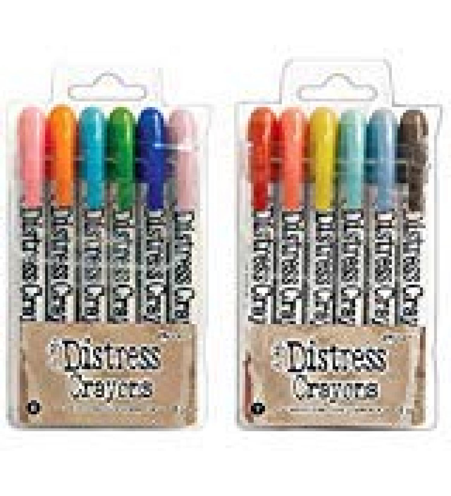 Ranger Tim Holtz 12 Distress Crayons Sets 6  7 (TDBK51763+TDBK51770)