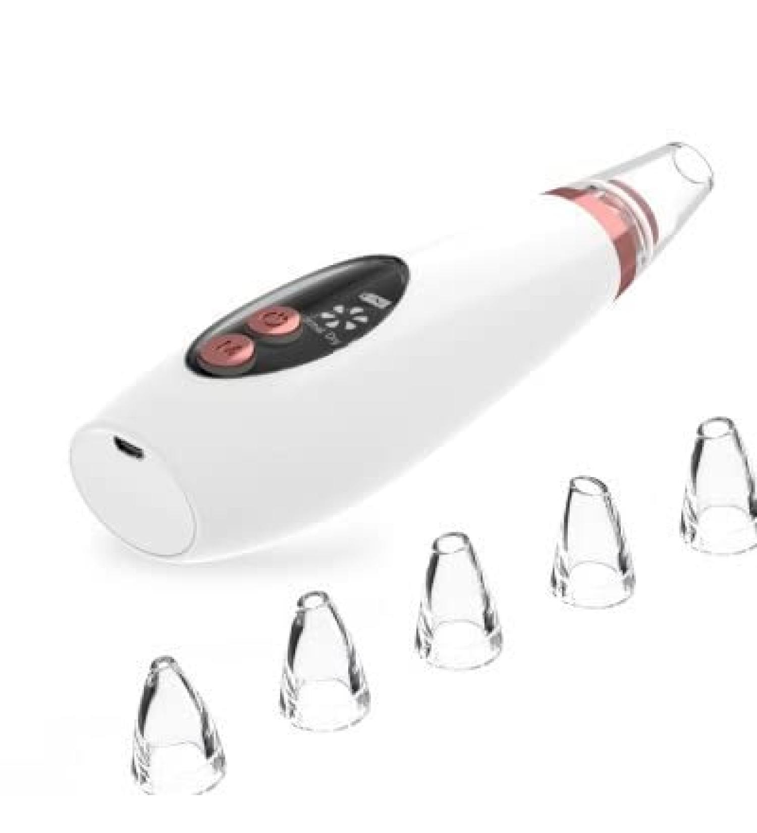 Occus Rechargeable Display Screen Blackhead Remover Removing Acne Blackhead Export Facial Cleaner Household Facial Pores Cleaner - (Color: White Rechargeable) - Buy Online on GoSupps.com