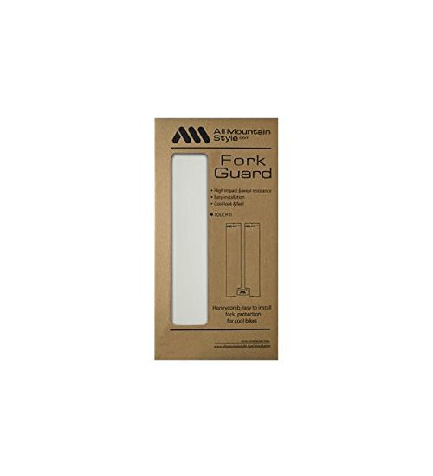 AMS Honeycomb High Impact Fork Guard - Protect Your Bike Fork from Scratches - Clear/Silver - Buy Online on GoSupps.com