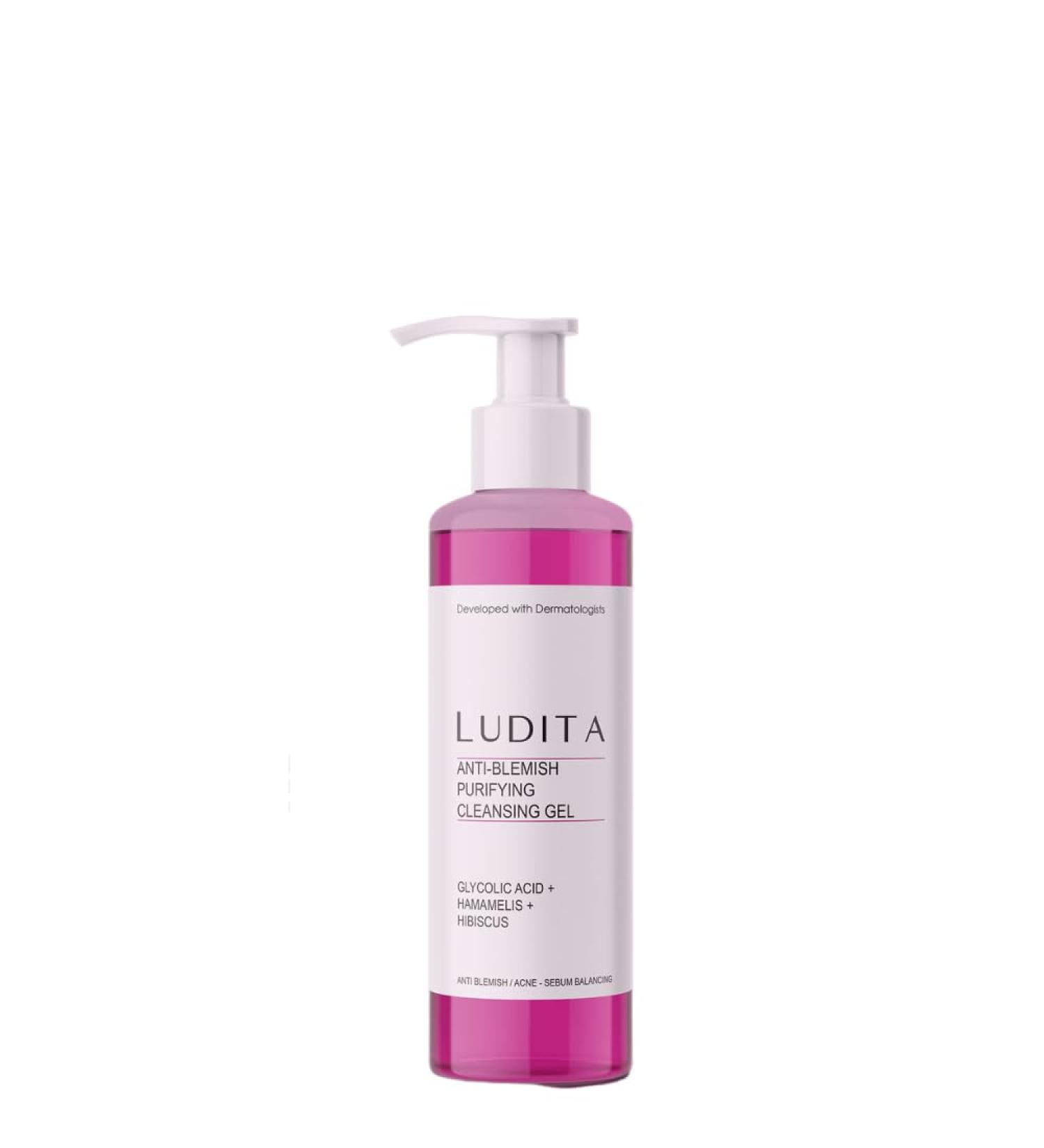 LUDITA Anti-Blemish Purifying Cleansing Gel Pink 200ml - Buy Online on GoSupps.com