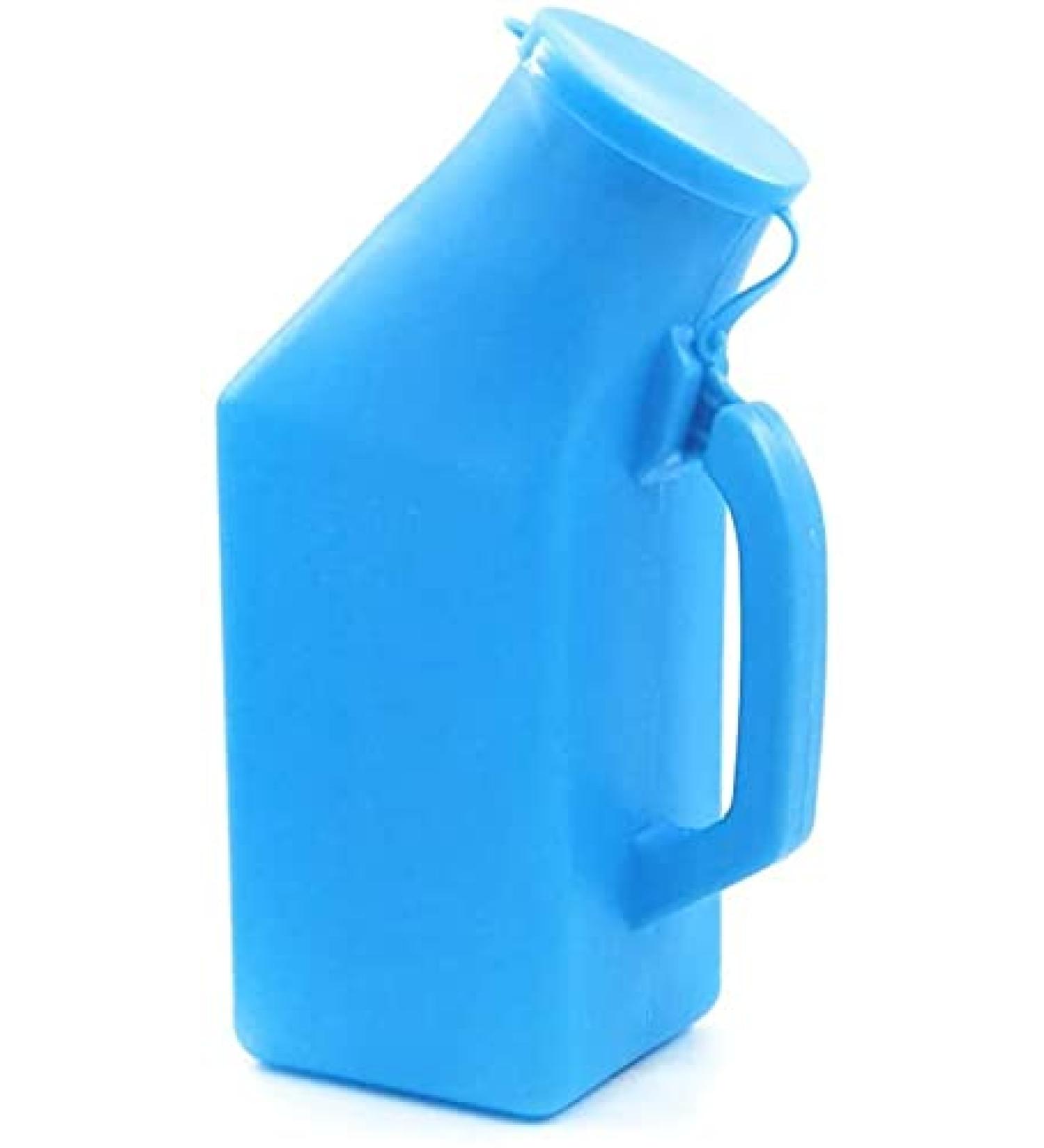 Pee Bottles Urinal Toilet Bottle Home Urinal Potty Plastic Mens Bedpan Bottle Male Portable Travel Pee Bottles Thick Firm Urine Bottle with Lid - 1L Nice - Buy Online on GoSupps.com