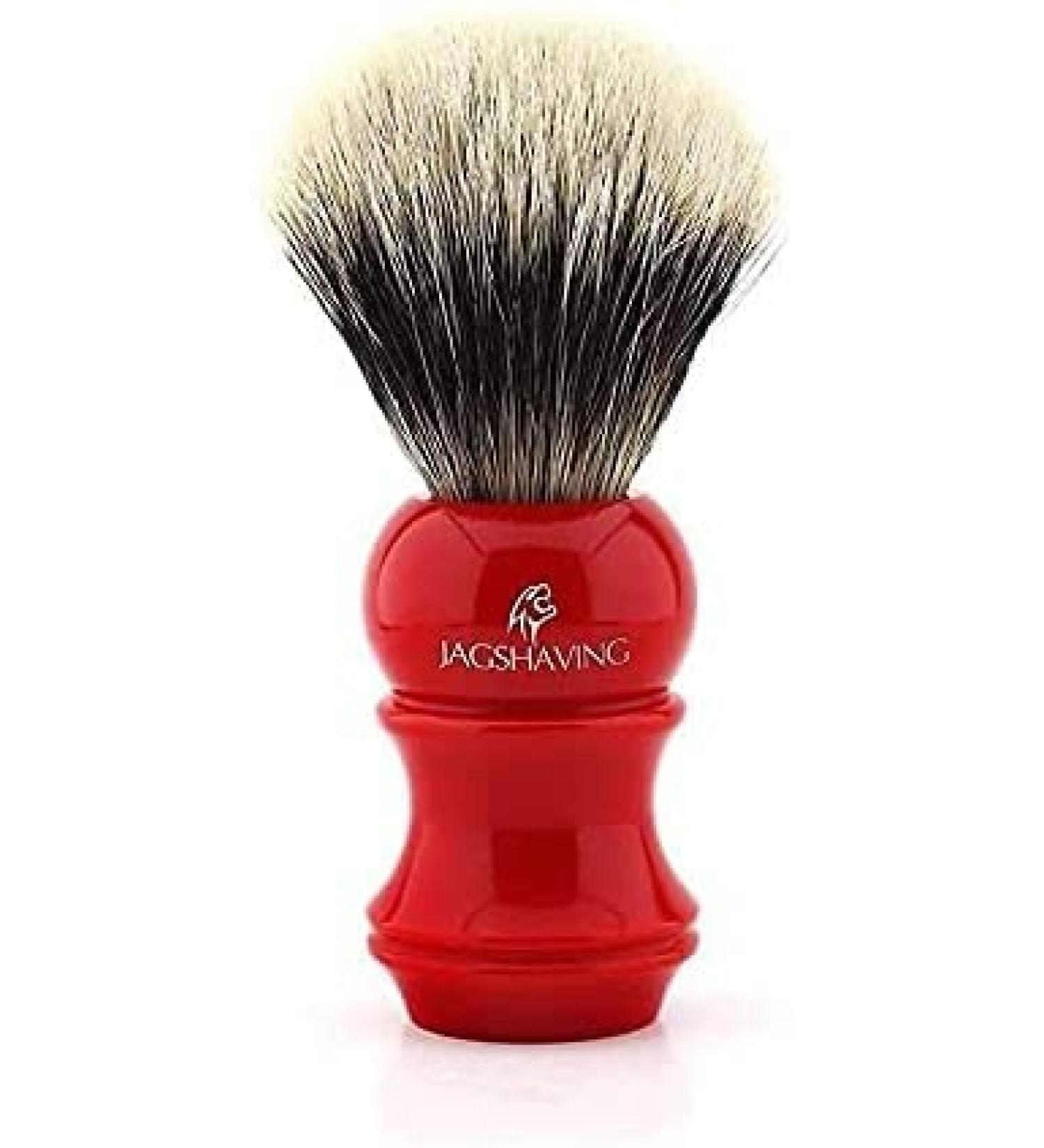 Premium shaving brush with resin handle for men and - soft badger hair - shaving brush