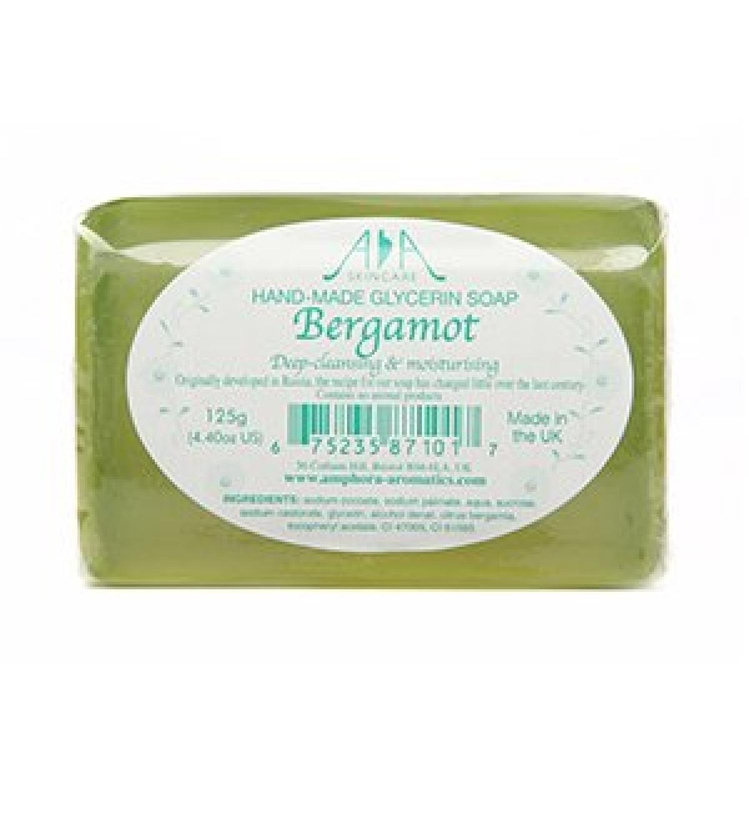 Amphora Aromatics AA Skincare Bergamot Clear Vegetable Glycerin Soap 125g Single