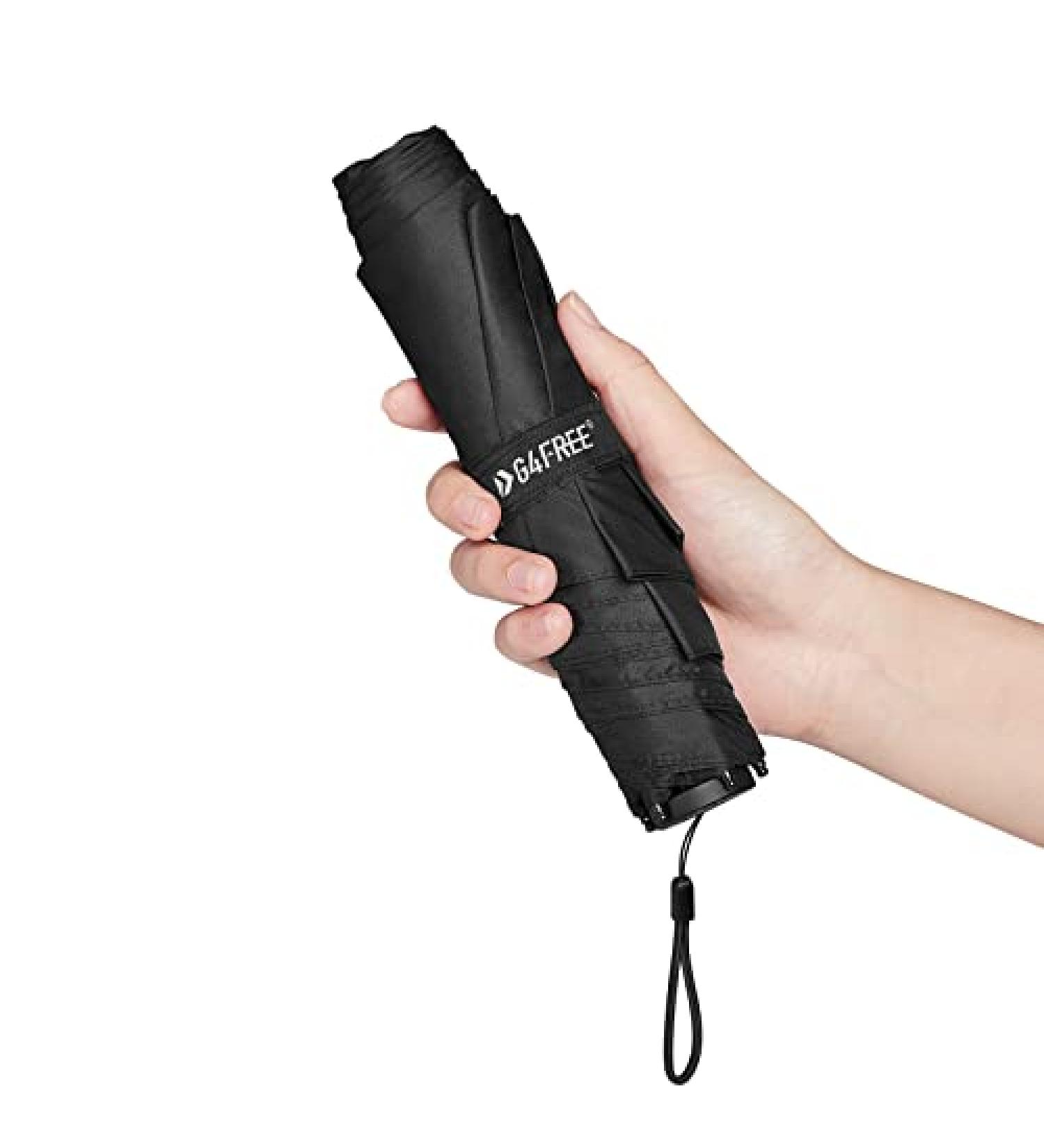 G4Free Travel Umbrella Compact Ultralight Carbon Fiber Super Slim Small Mini UV Sun Umbrellas - World's Lightest Weighs Only 4 oz - Buy Online on GoSupps.com