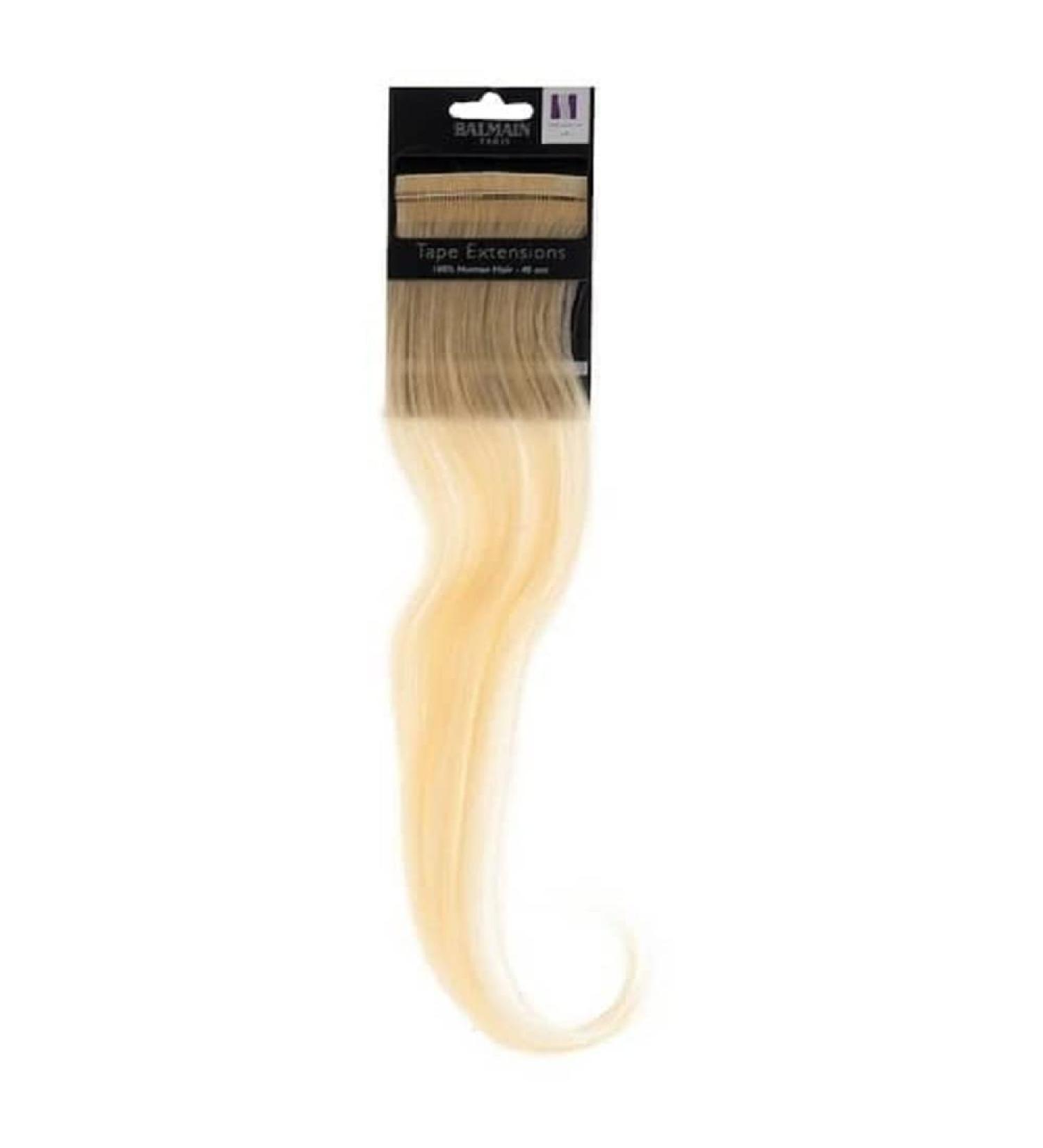 Balmain Tape+Clip Extensions Human Hair 2 Pieces Nuance L10 Length 40 Cm