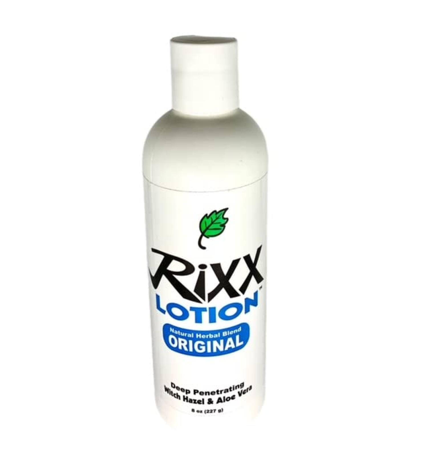 Rixx Lotion Original Natural Herbal Blend - Moisturizing Skin Toner with Witch Hazel, Aloe Vera, Shea Butter, Hyaluronic Acid & Essential Oils (Sport Cap) - Face and Body Care - Buy Online on GoSupps.com