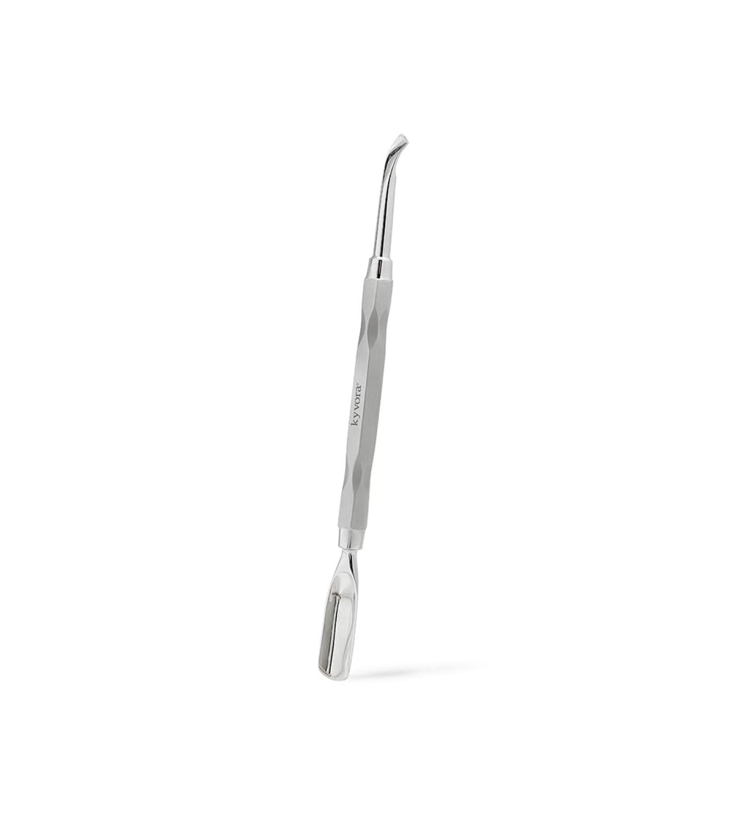 KYVORA Professional Cuticle Pusher and Nail Cleaner Curved Pedicure Manicure Tool