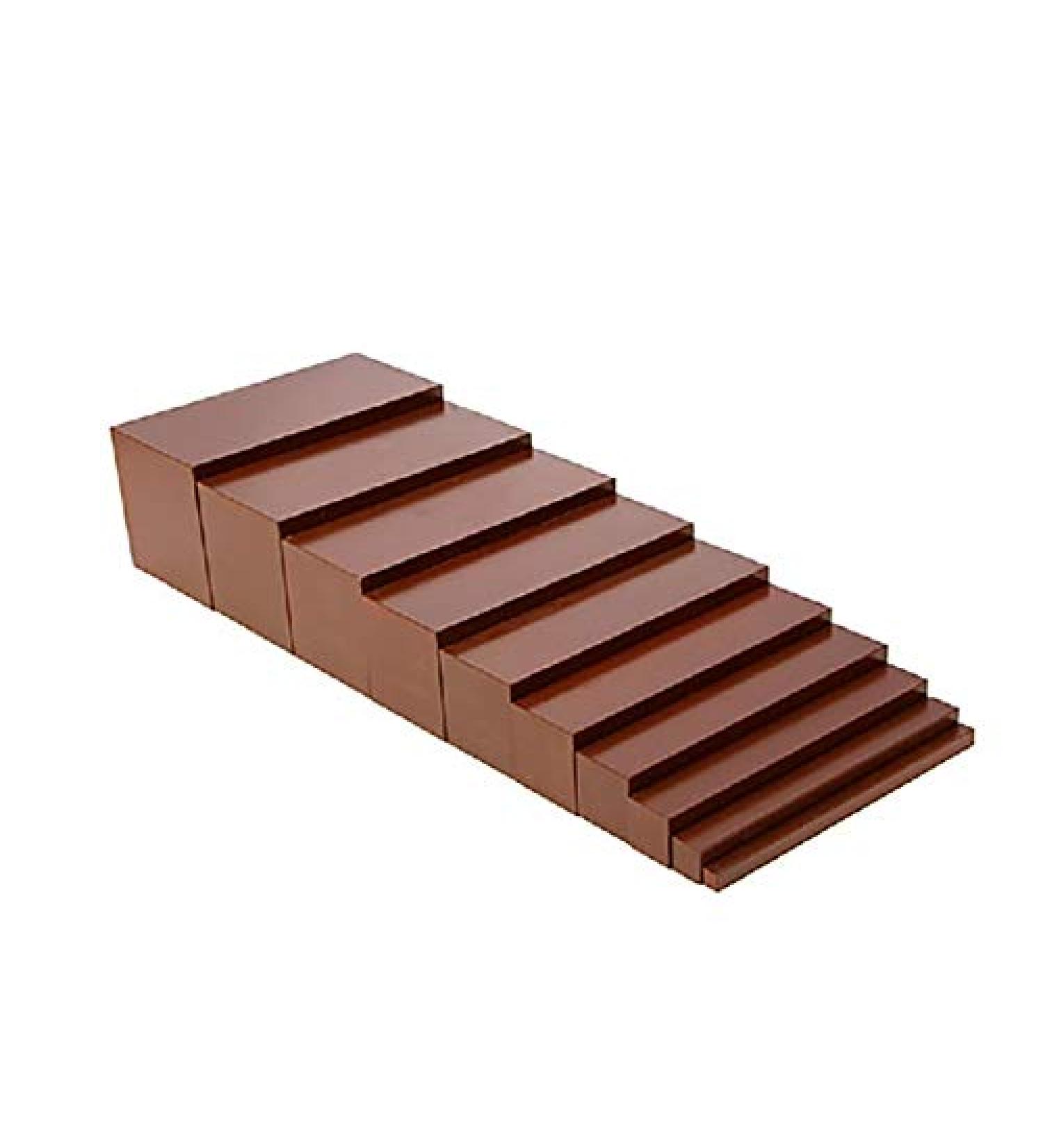 Adena Montessori Small Brown Stair Materials (7x7x14cm)