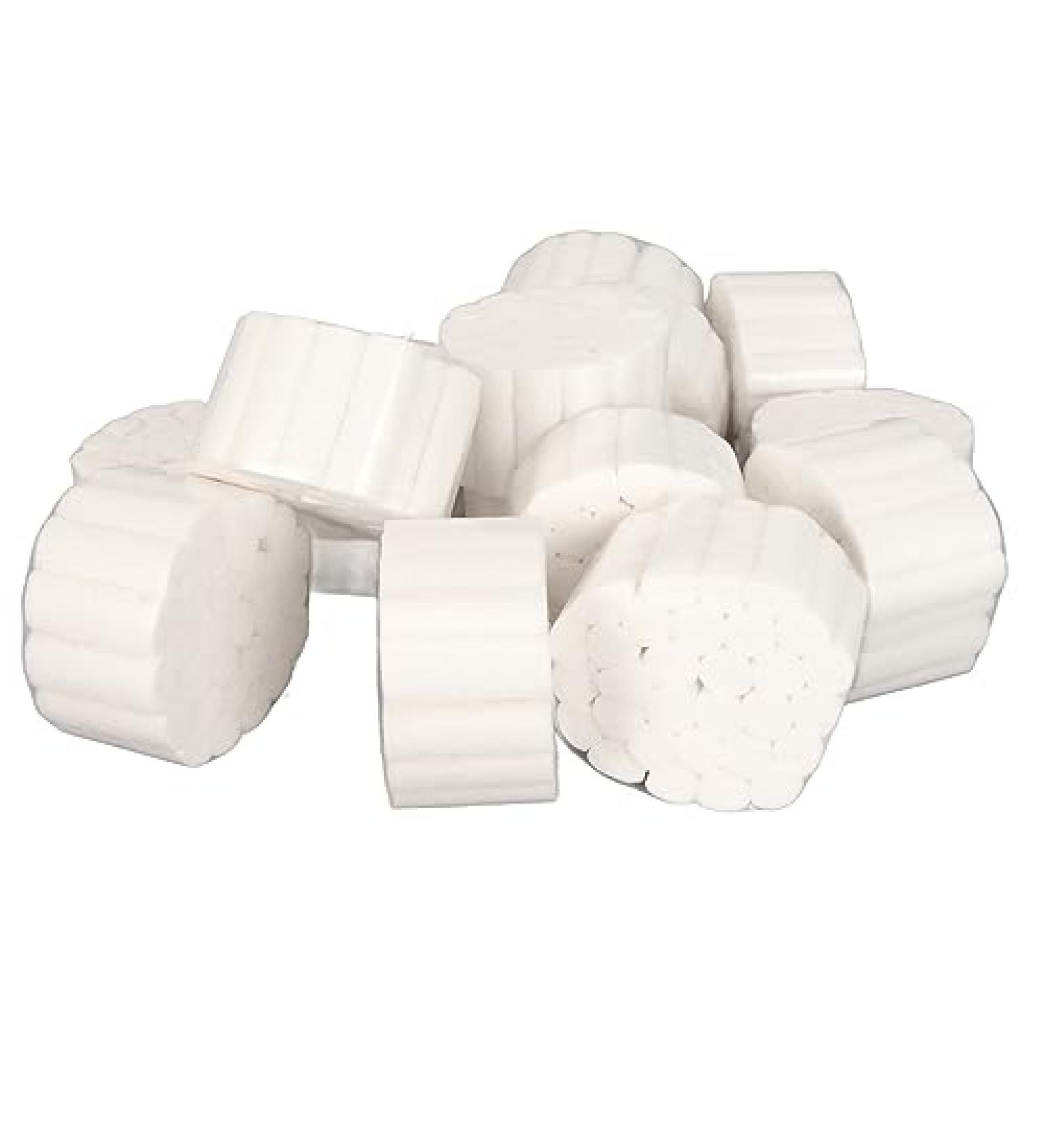 Toothed Roller Rolls for Dental Use 1000 Cotton Wool Nosebleed Stoppers | 12mm Disposable Dialysis Cotton for Blood Control - Buy Online on GoSupps.com